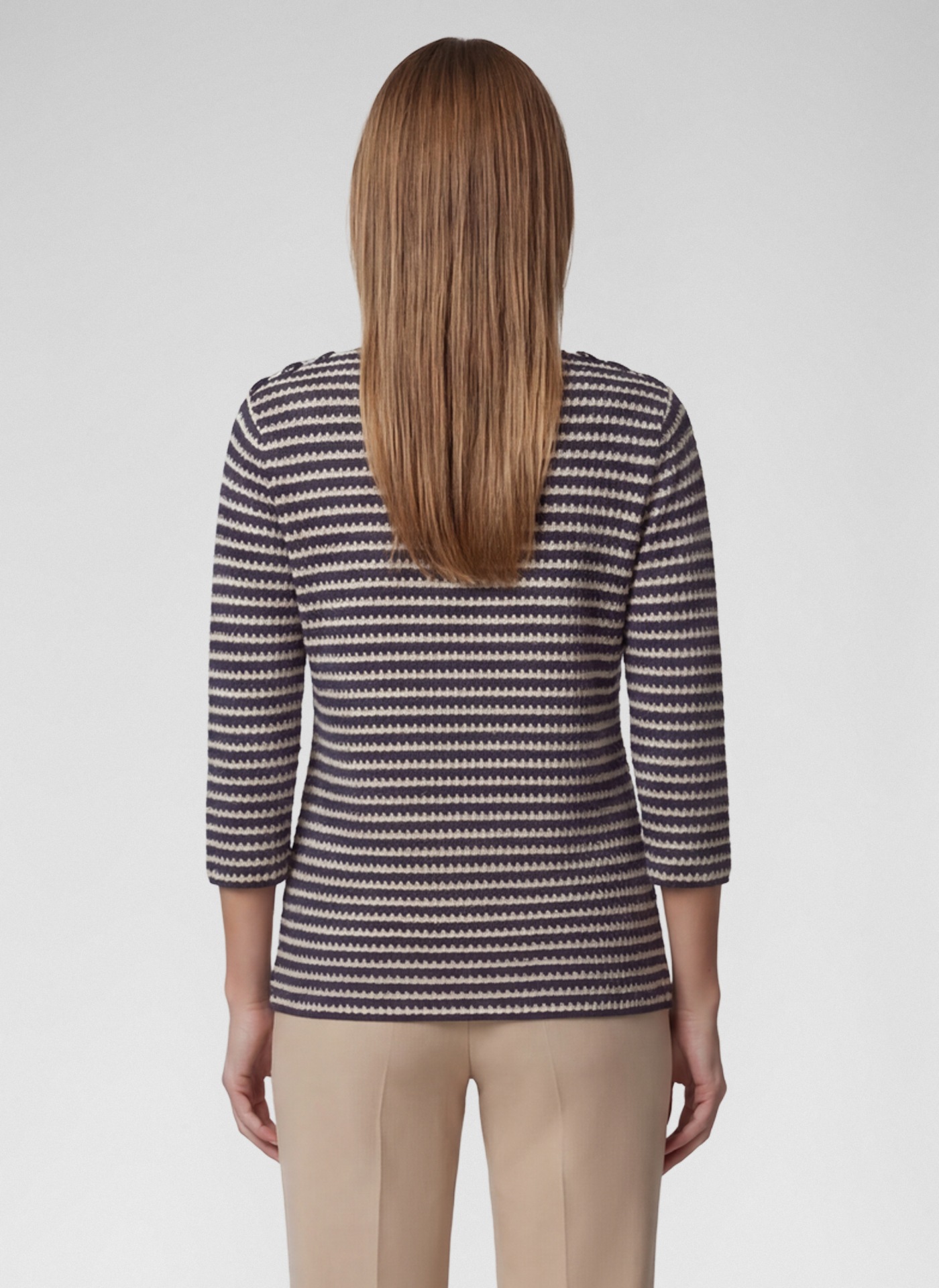 Rabe 3/4 Arm-Pullover im Streifen-Look