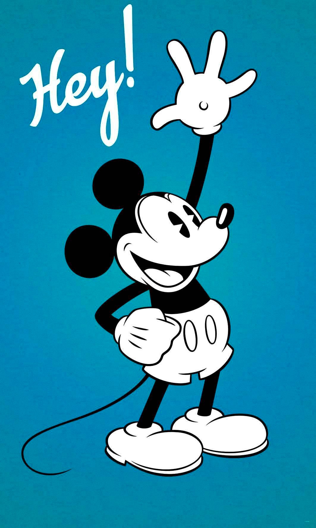 Vliestapete »Mickey Hey«, 120x200 cm (Breite x Höhe), Vliestapete, 100 cm Bahnbreite