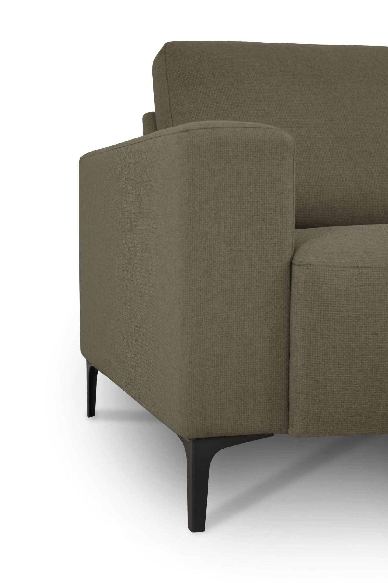 Home affaire Ecksofa »Tournon, L-Form, Breite 262 cm, Webstoff, Chenille« Designsofa im nordischen Stil, Wellenunterfederung, Metallfüße