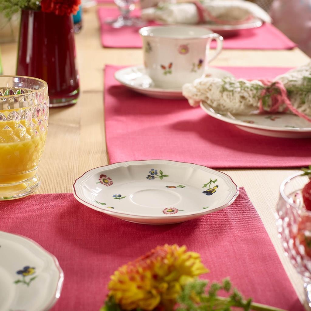 Villeroy & Boch Geschirr-Set »Kombiservice Petite Fleur 30er Set weiß« Spülmaschinengeeignet, Mikrowellengeeignet