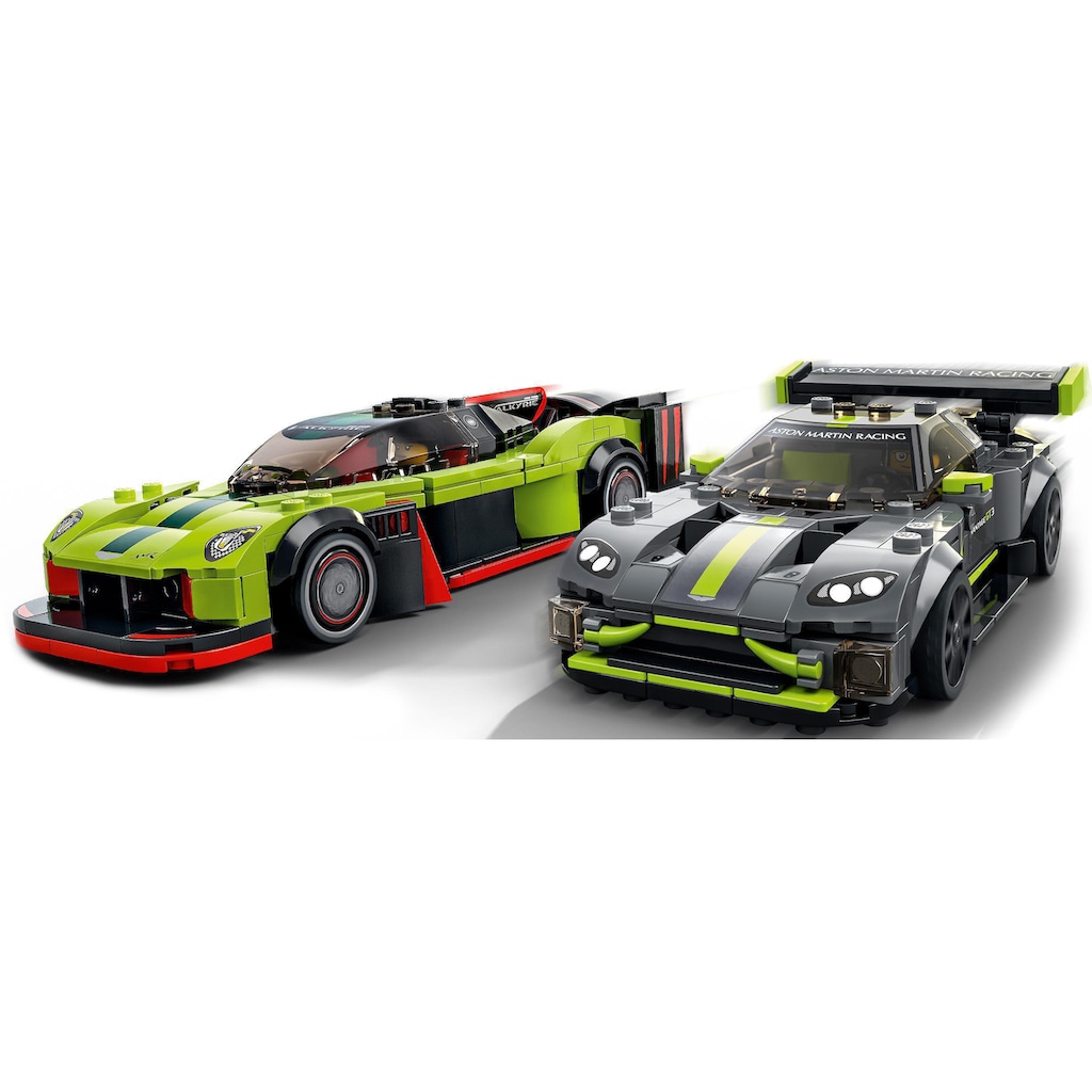 LEGO® Konstruktionsspielsteine »Aston Martin Valkyrie AMR Pro & Aston Martin Vantage GT3 (76910)«, (592 St.)