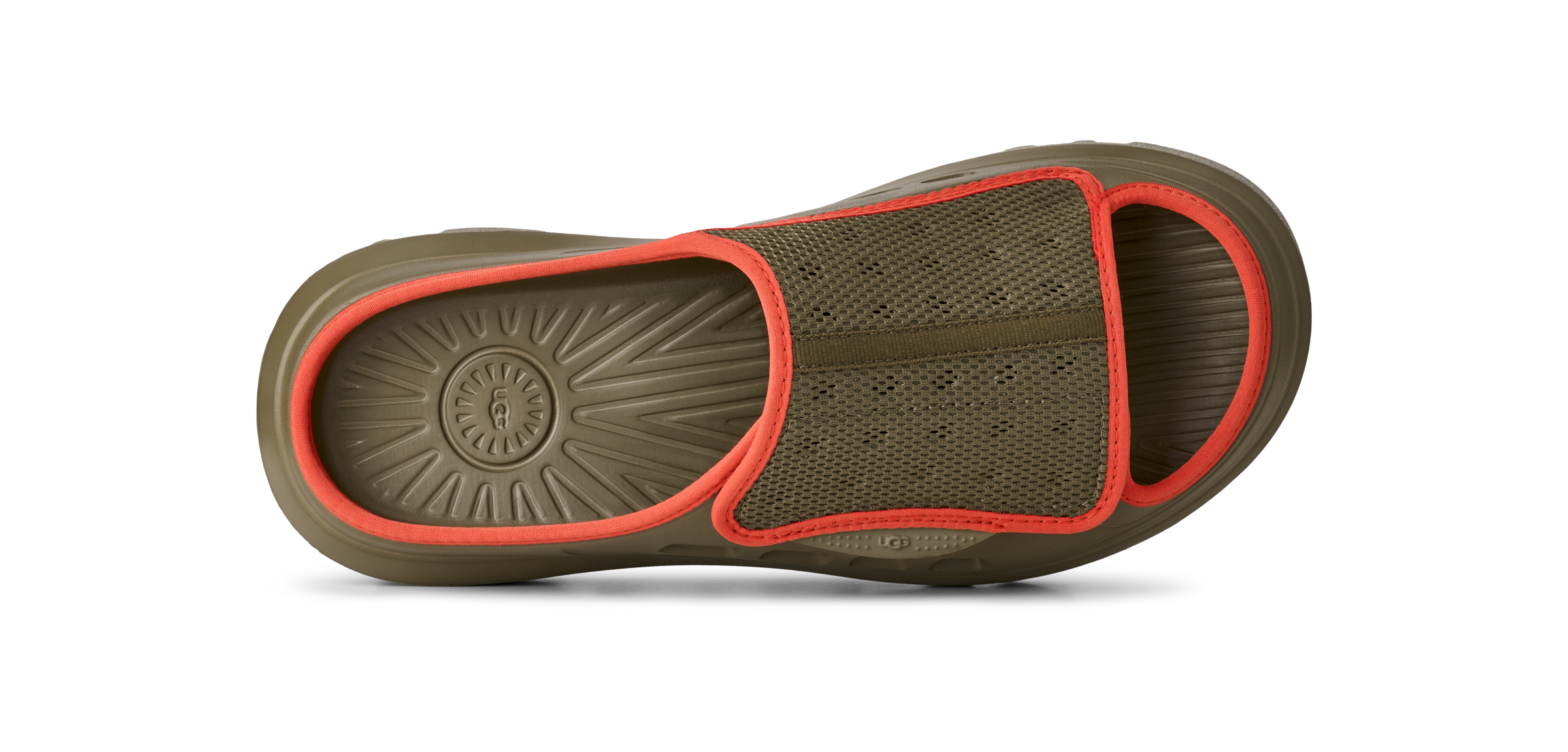 UGG Pantolette »PEAKMOD SLIDE«  Mule, Sabot mit Textil-Einfass