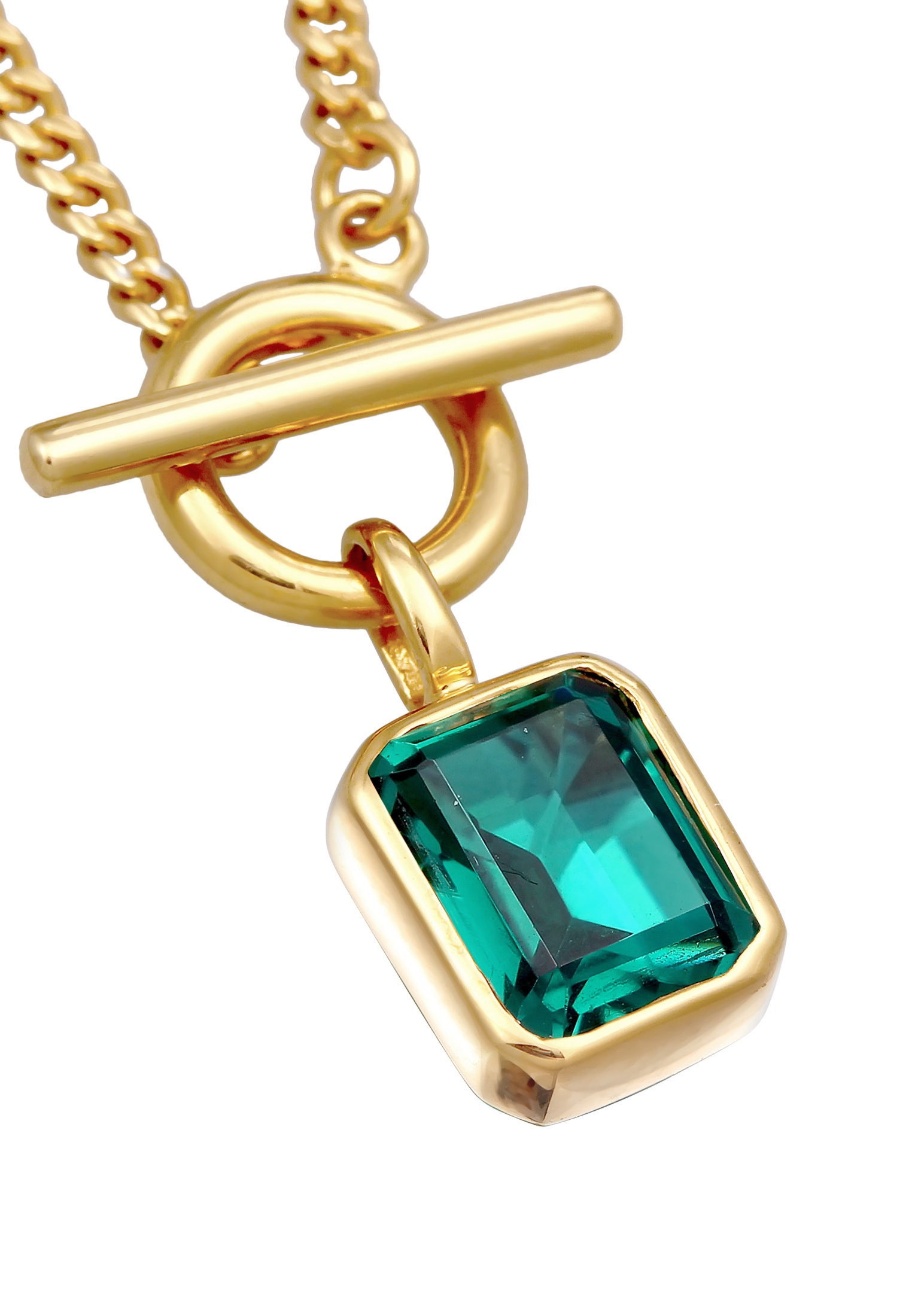 Elli Silberkette »Halskette Quartz Klassik T-Bone 925 Silber«