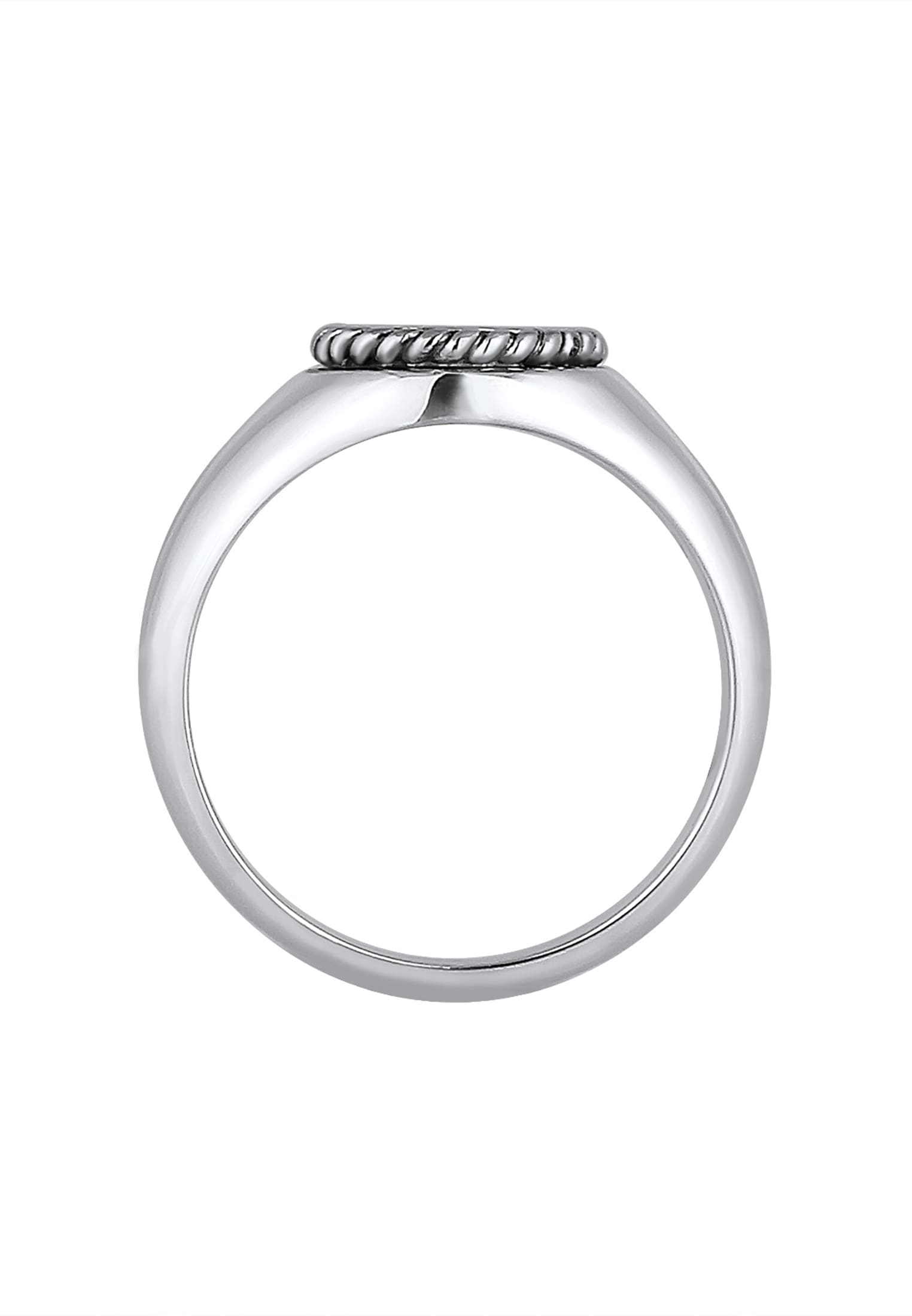 Kuzzoi Siegelring »Ring Siegelring Anker 925 Sterling Silber«