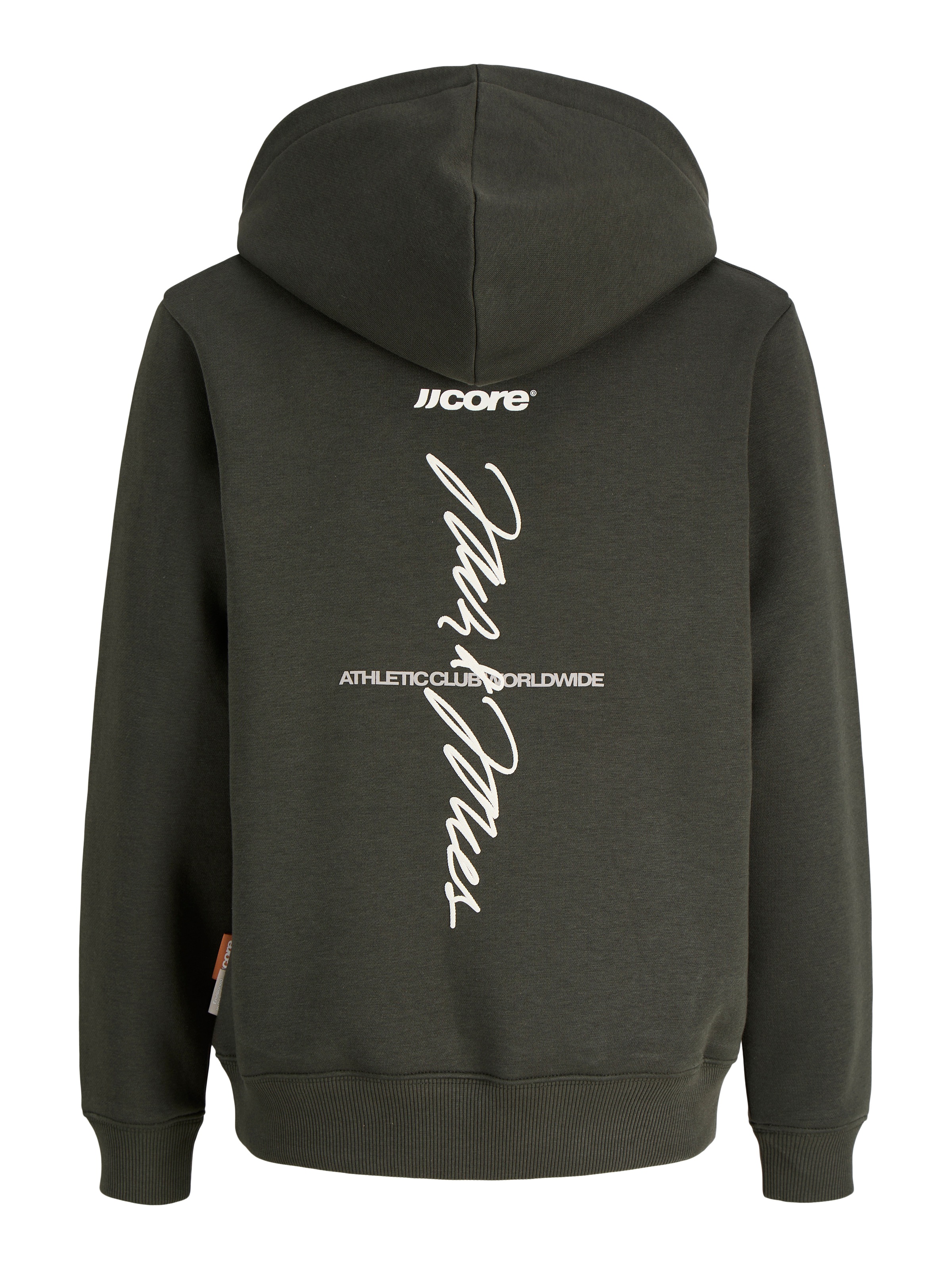 Jack & Jones Junior Kapuzensweatshirt »JCOCLUB BACK SCRIPT SWEAT HOOD SN JNR«, Baumwollmischung, locker geschnitten
