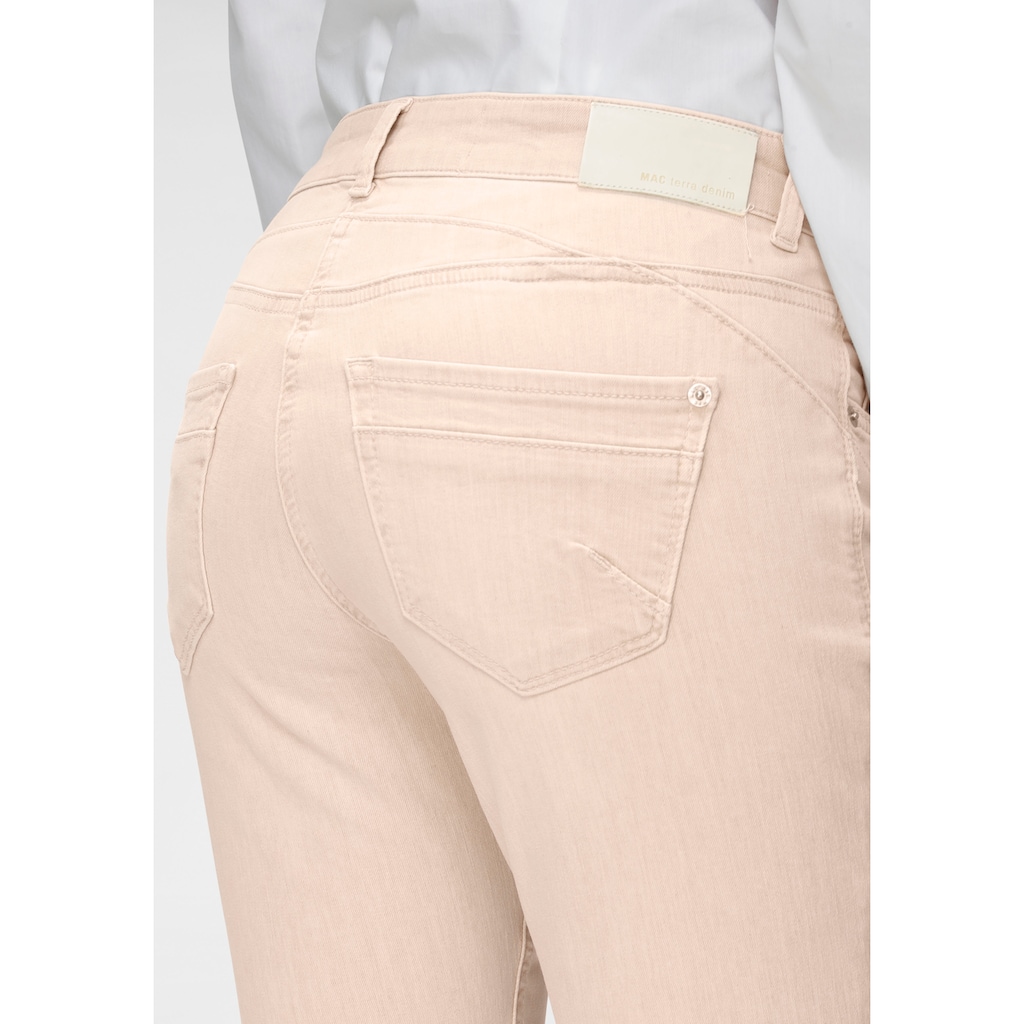 MAC Slim-fit-Jeans »Rich-Slim Terra«, Formgebender Sattel vorne und hinten in besonders ökologischer Waschung