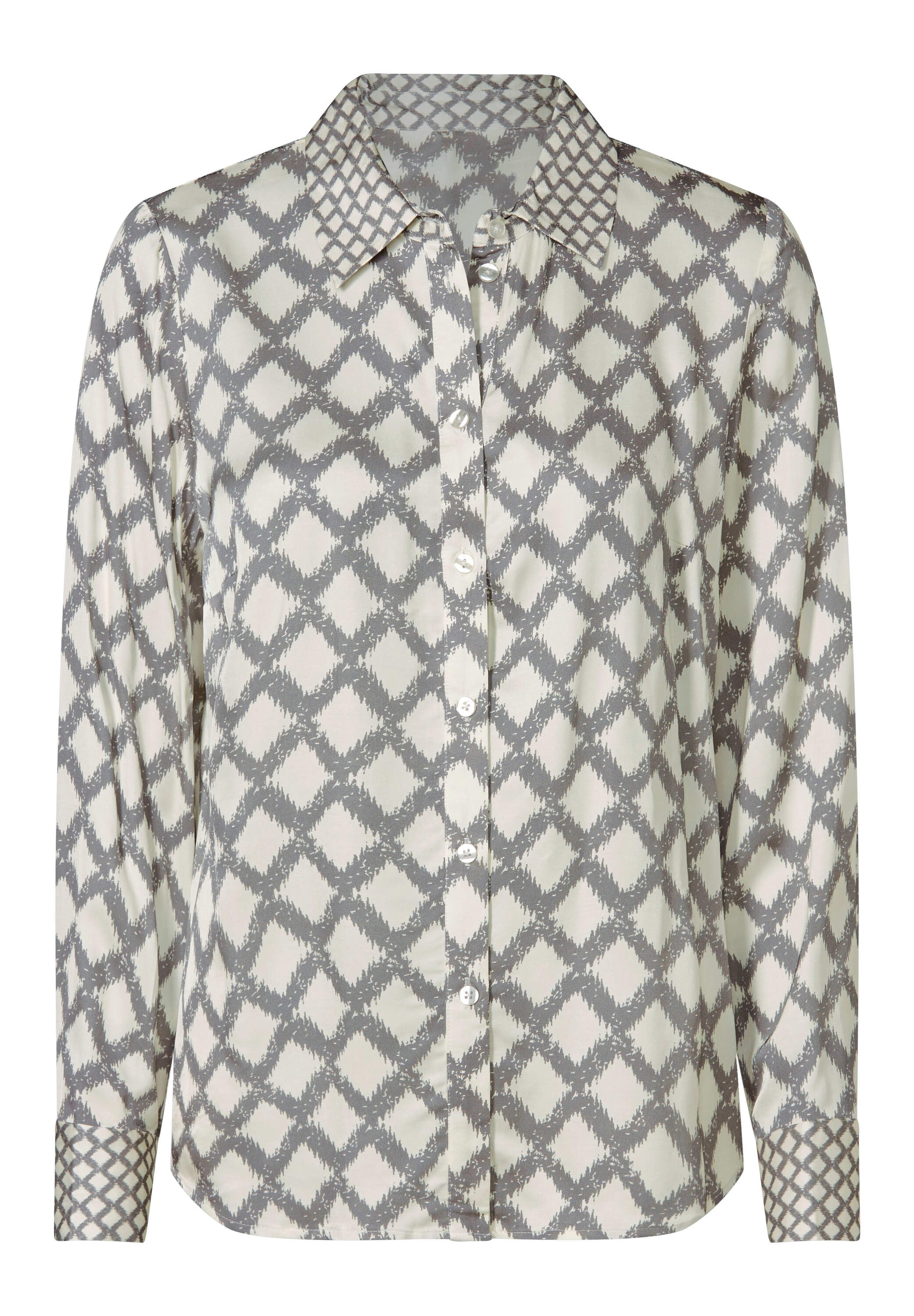 heine Hemdbluse »Druck-Bluse Hemdbluse mit Rautenmuster«
