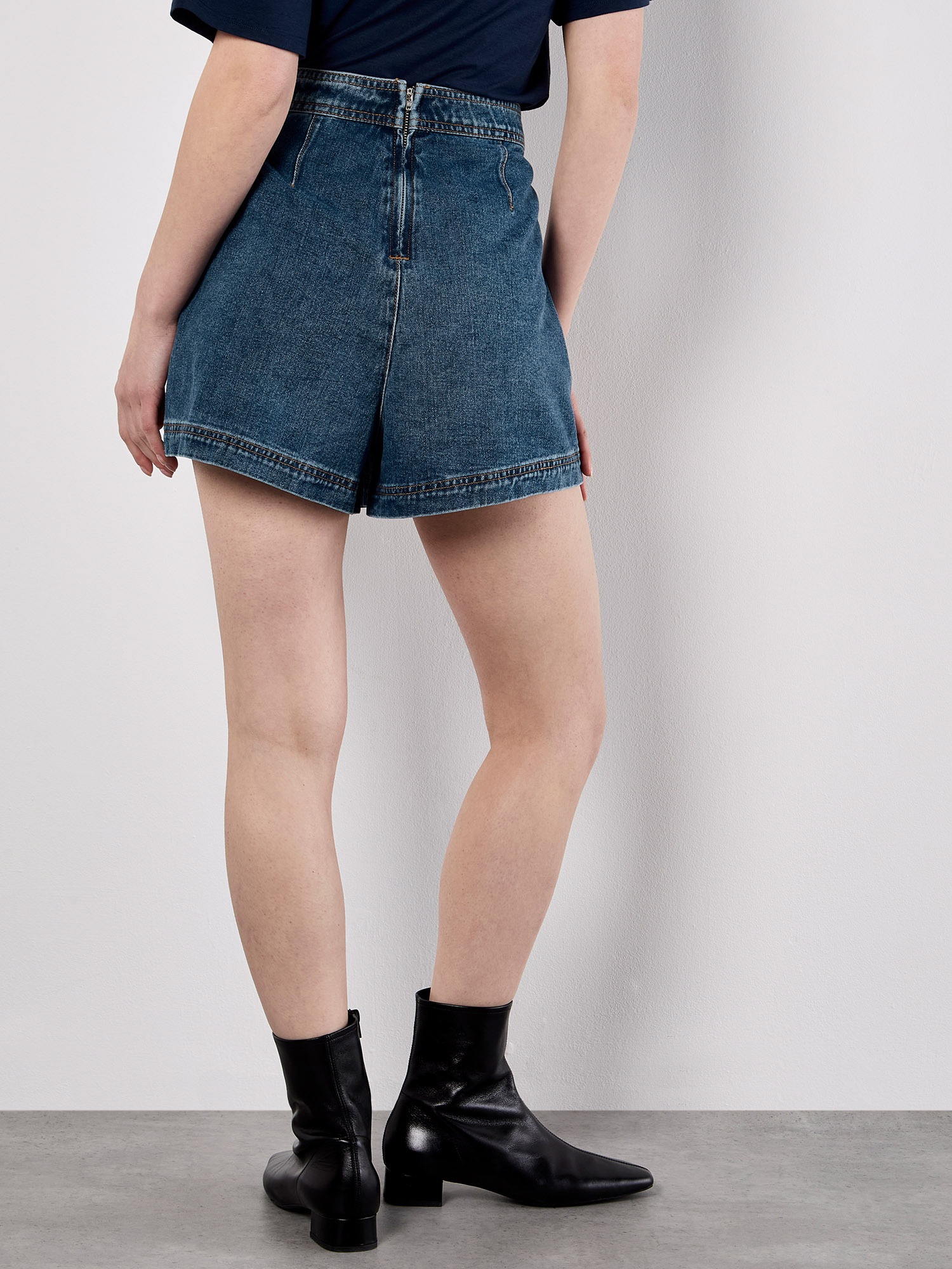 Apricot Minirock »Mini-Wickelrock aus Denim«