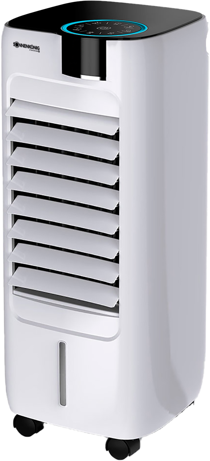 Sonnenkönig Standventilator »Air Fresh 12, Leistung 65W, 6L Wassertank, Auto-Off, Soft-Touch, « Fernbedienung, Oszillation, Natur- und Schlafmodus,...