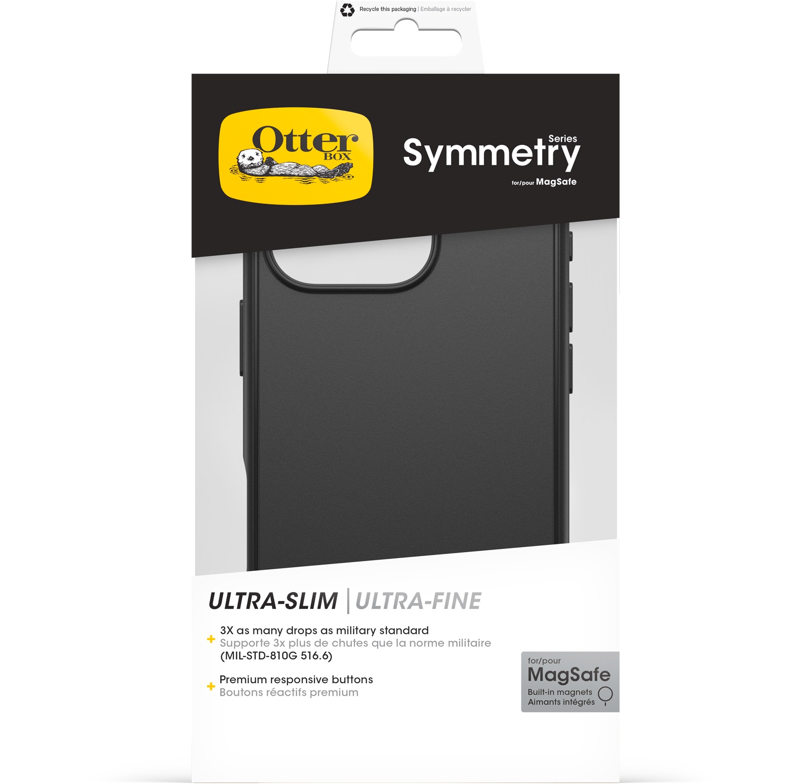 Otterbox Handyhülle »Symmetry für Apple iPhone 16 Pro«, iPhone 16, Backcover, Schutzhülle, Handyschutzhülle, Case, Schutzcase, stoßfest