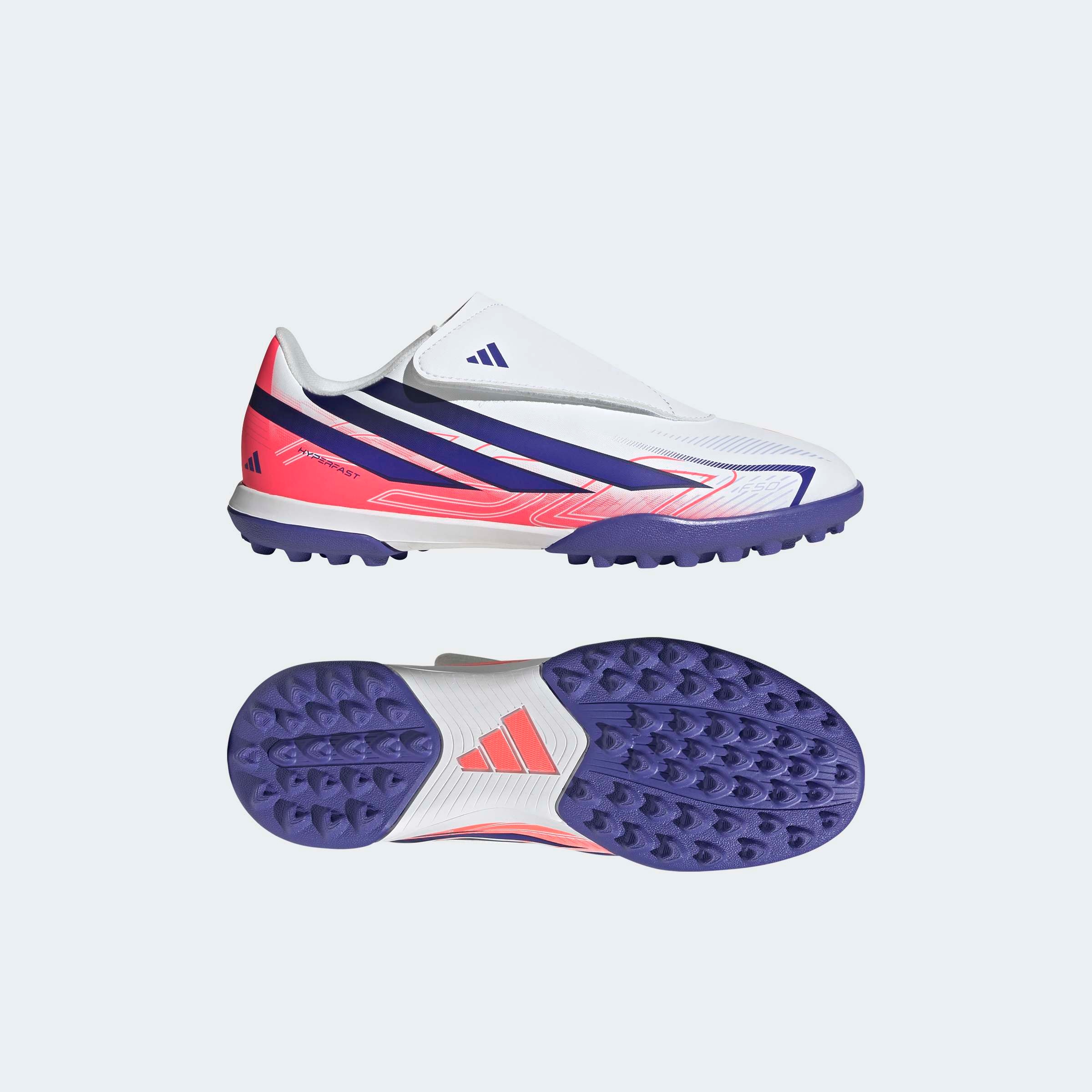 adidas Performance Fußballschuh »F50 HYPERFAST CLUB KIDS , HYBRIDRASEN, KLETTVERSCHLUSS«  für Kinder & Jugendliche