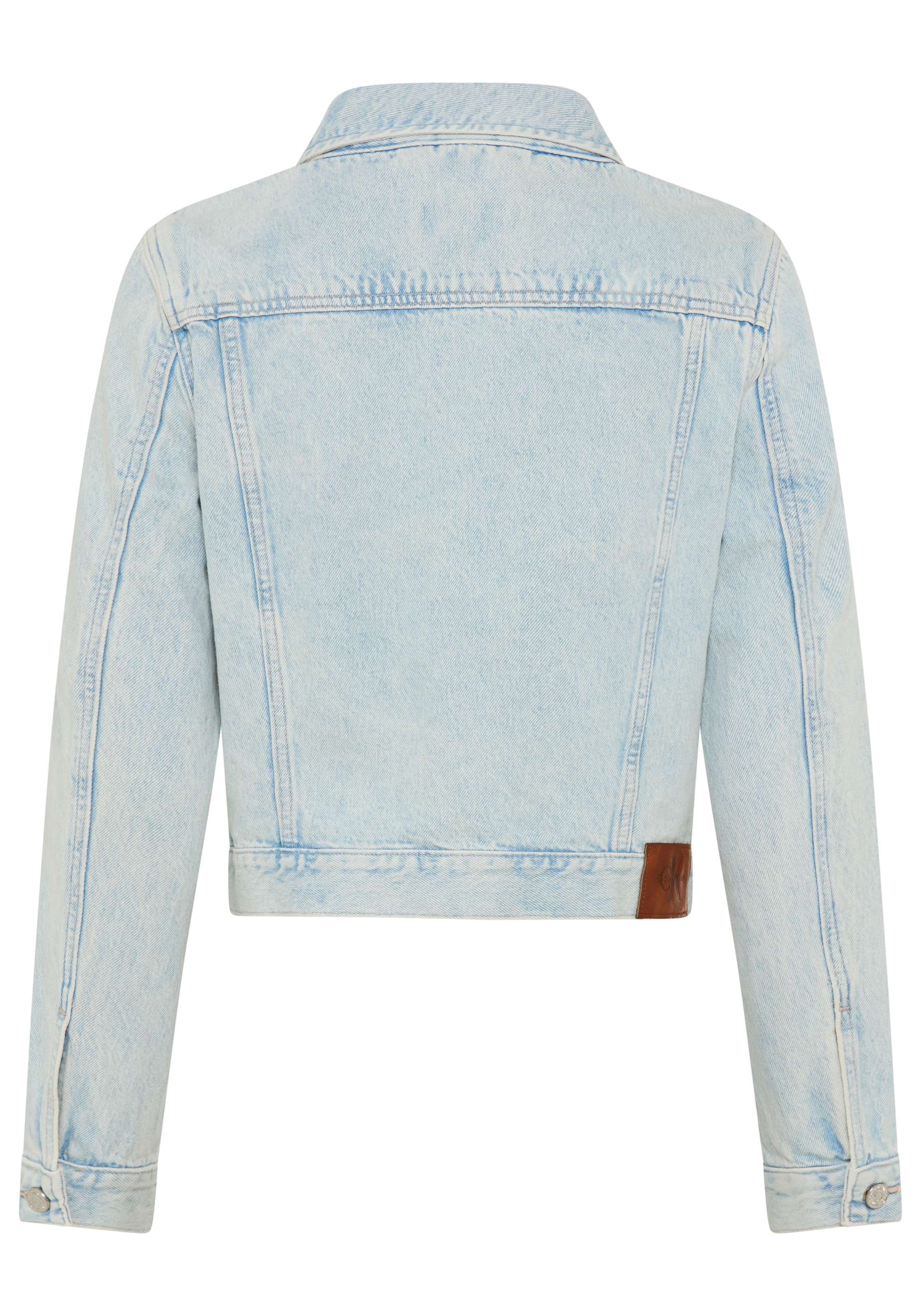 Calvin Klein Jeans Jeansjacke »CROP 90S«, schmale, kurze Passform, used-washed
