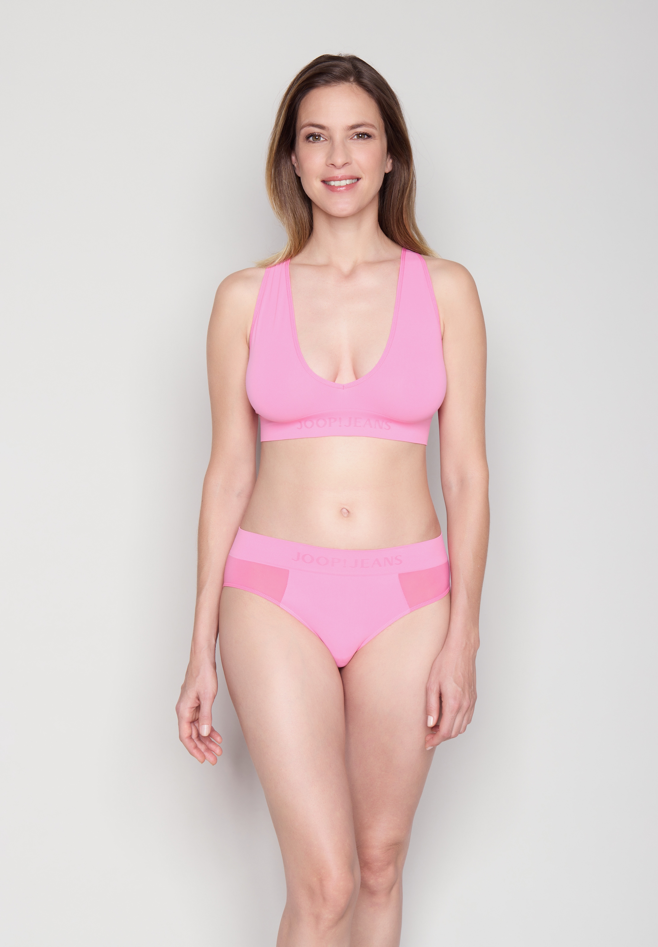 JOOP! Jeans Bralette tiefer V-Ausschnitt, Logoschriftzug