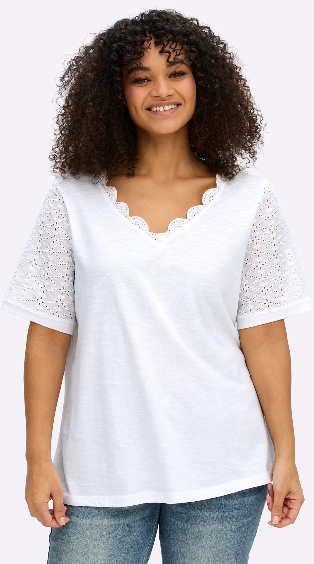 sheego by Joe Browns Kurzarmshirt »Shirt« 1