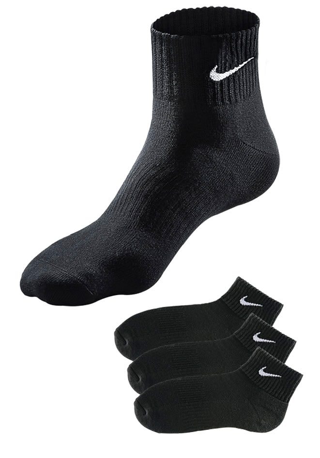 Nike Kurzsocken, (3 Paar), mit weichem Frottee