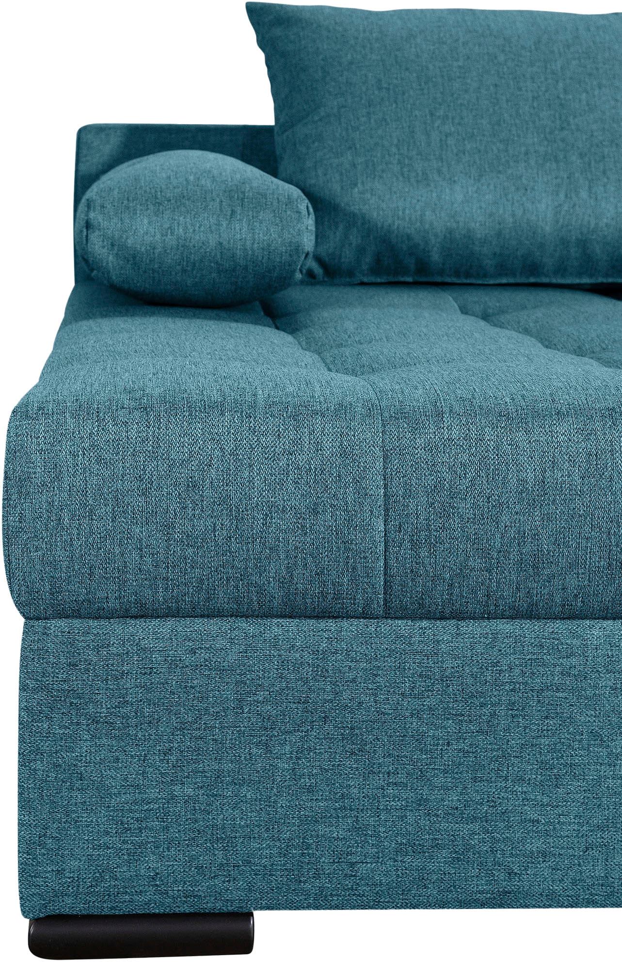 COLLECTION AB Wohnlandschaft »Josy, U-Form, Schlafsofa mit Bettkasten«, (Cord-/Mix), flexible Recamiere, Breite: 269cm, inklusive Rückenkissen
