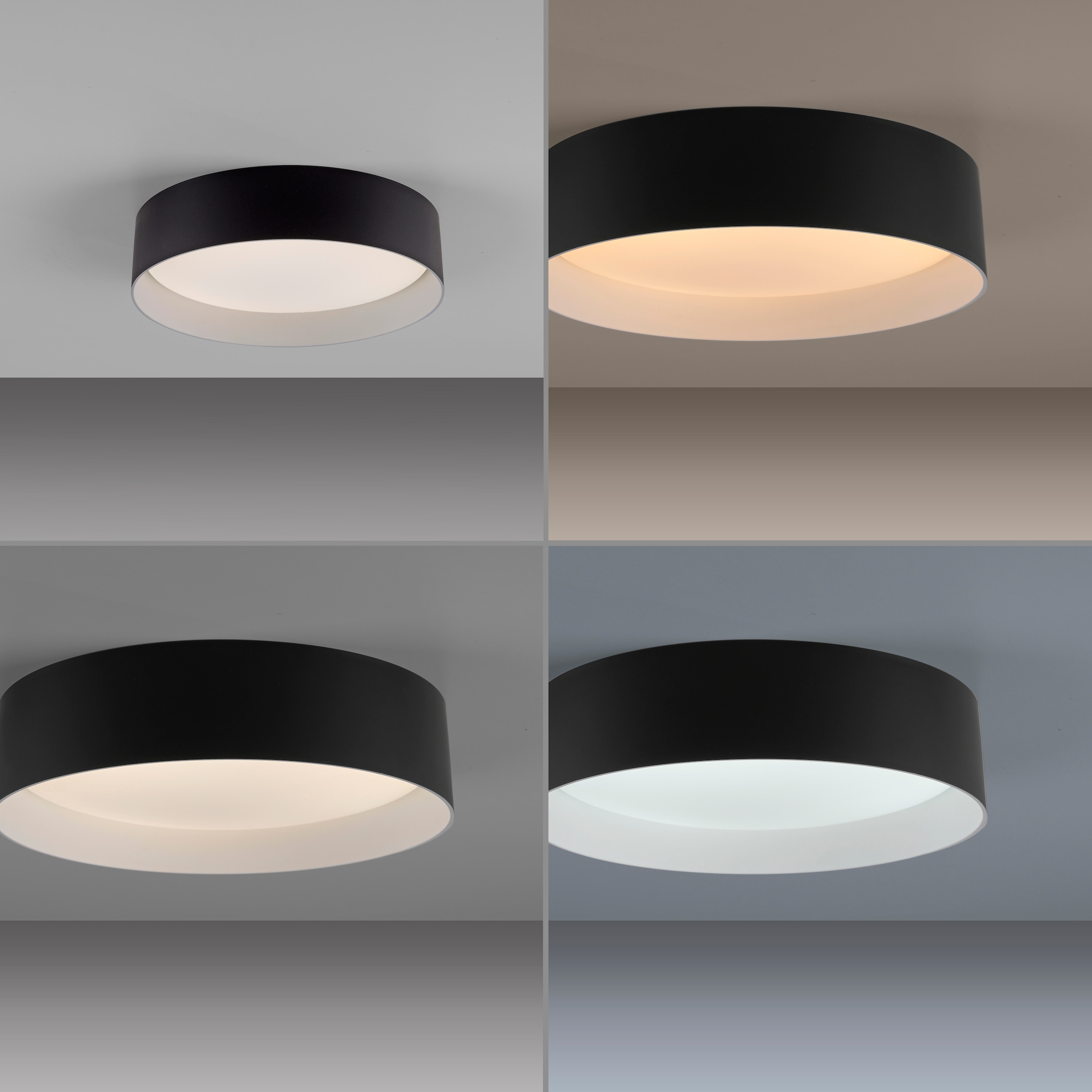 SCHÖNER WOHNEN-Kollektion LED Deckenleuchte »TAVOLI« LED-Board 1 Stk. warmweiß - kaltweiß SCHÖNER WOHNEN Kollektion, CCT 2700-6500K, IR-Fernbedienung, Dimmbar