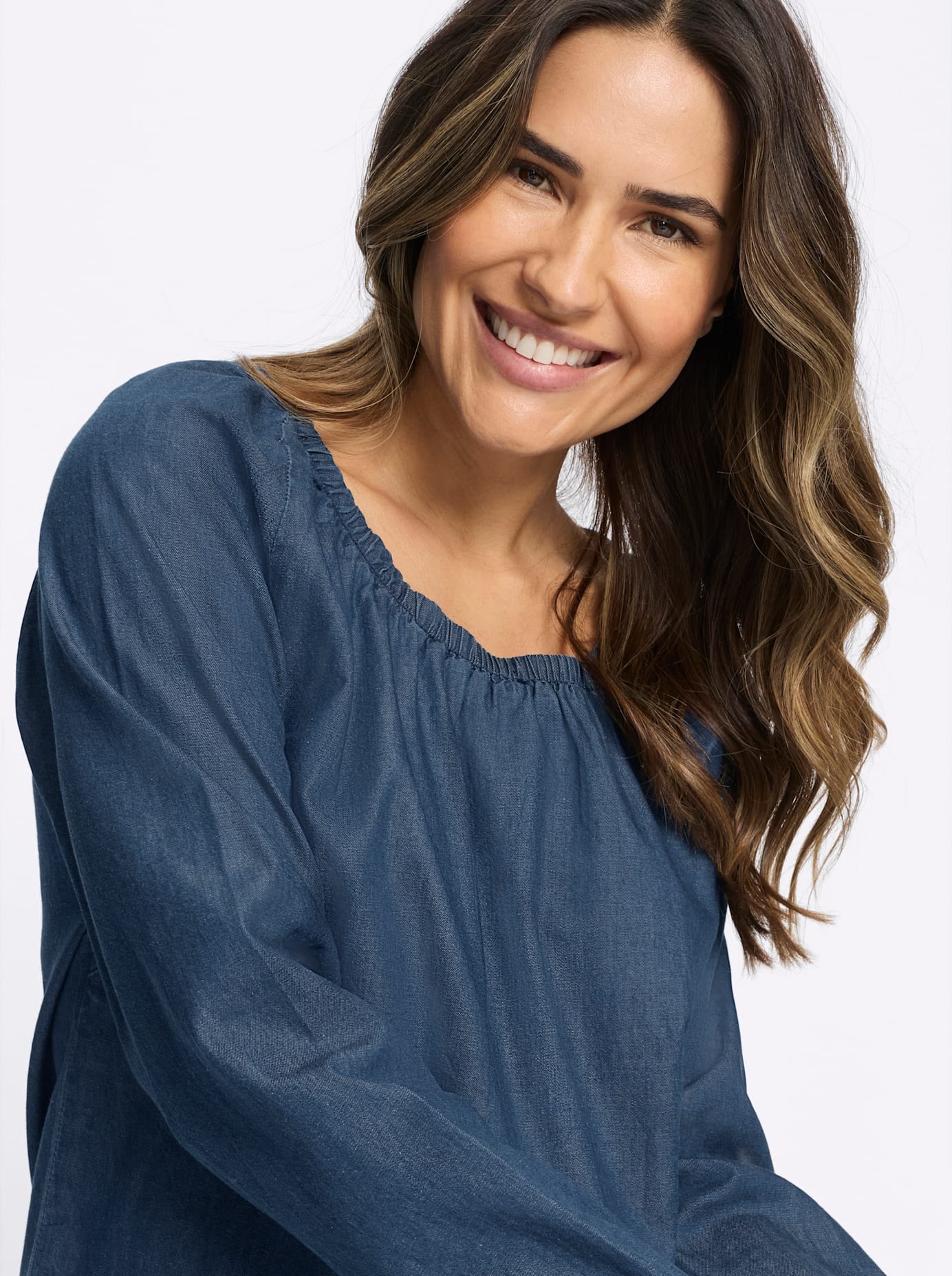 Classic Basics Jeansbluse