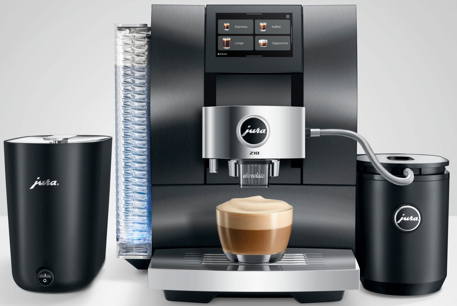 JURA Kaffeevollautomat »15609 Z10 (EB), Aluminium Black« 51 Spezialitäten, Touch, Light & Cold Brew