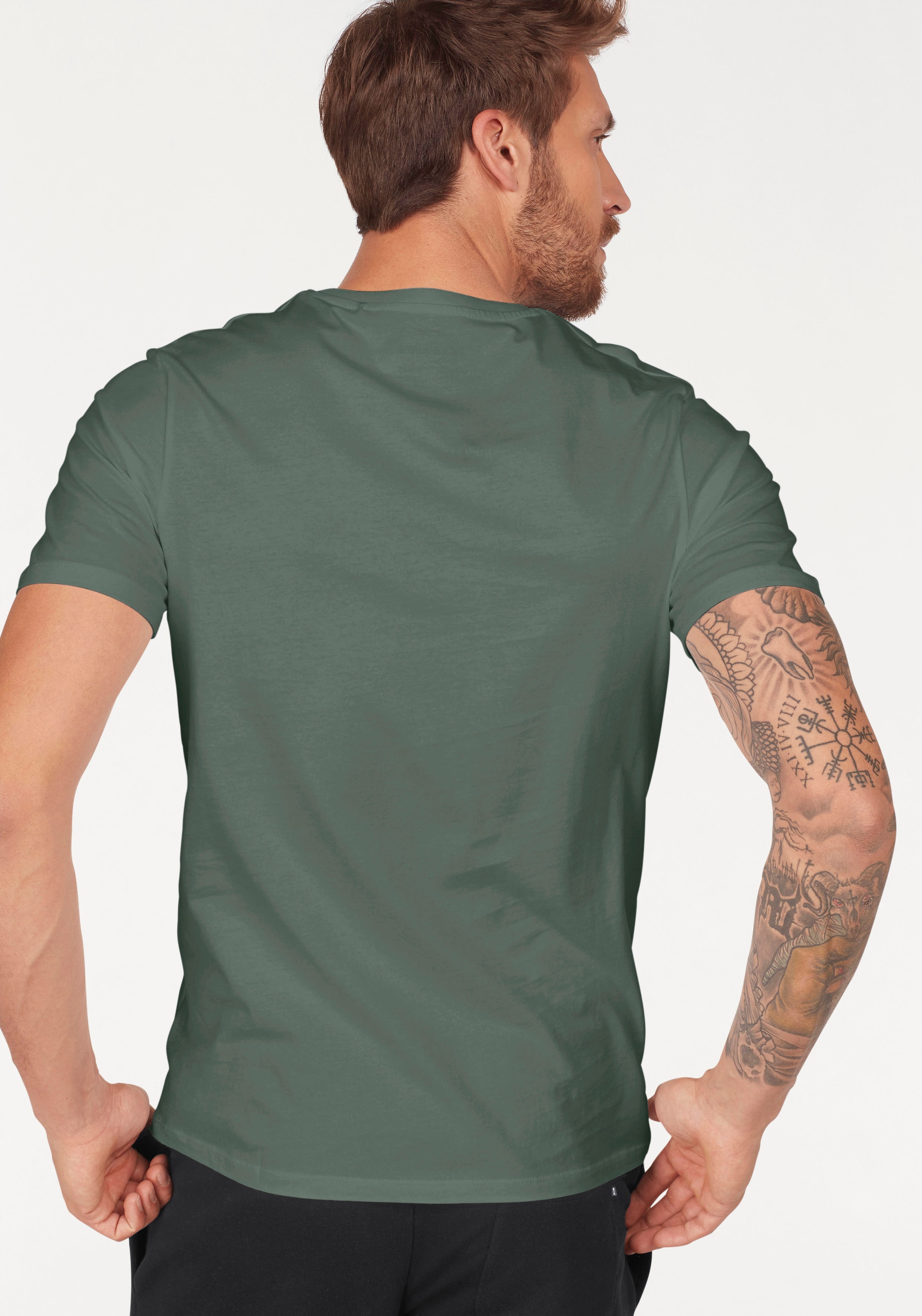 Jack & Jones T-Shirt »JJECORP   mit Print, vielseitig kombinierbar für den Alltag« Logodruck, modisch, regular fit, Baumwolle, Rundhals