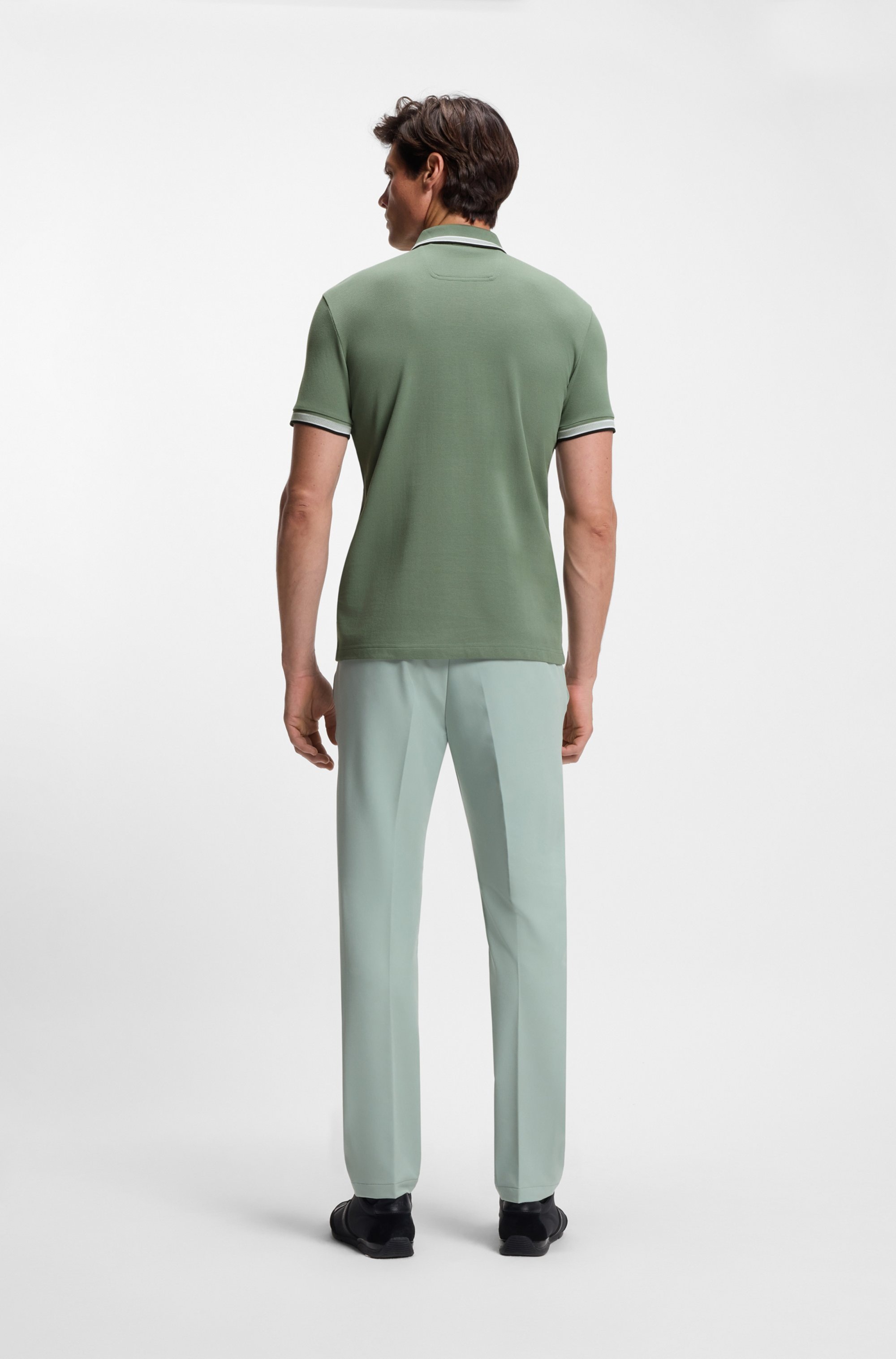 BOSS GREEN Poloshirt »Paddy«, mit kontrastfarbenen Streifen am Kragen