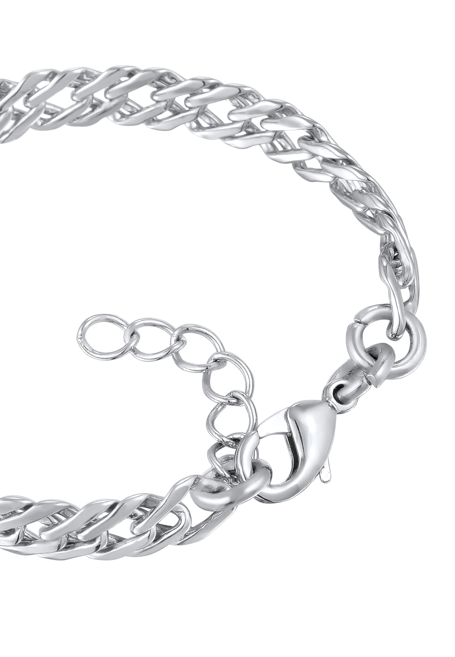 Elli Armkette »Armband Panzerkette Gliederarmband goldfarben für Damen«