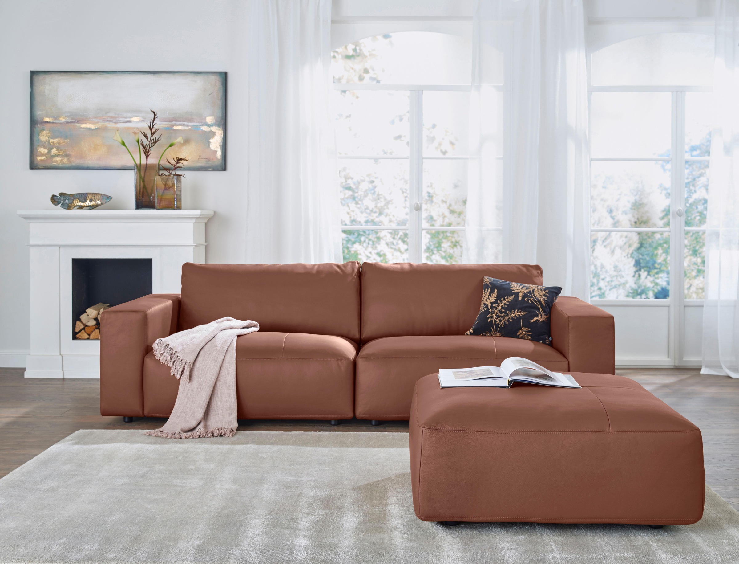 Musterring Big-Sofa »LUCIA«, in vielen Qualitäten und 4 unterschiedlichen Nähten, 3-Sitzer