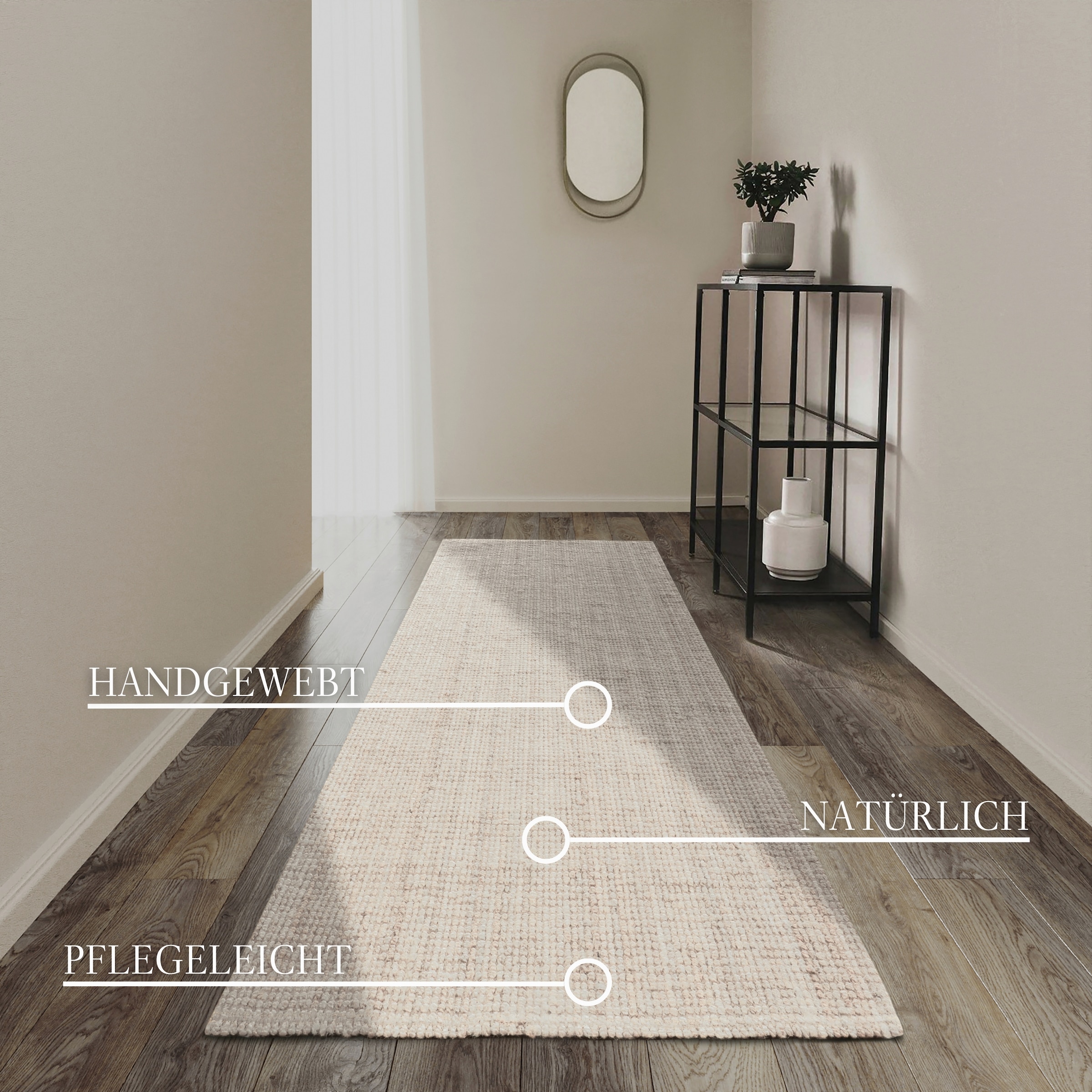 Villeroy & Boch Teppich »Rosalie Juteteppich« rechteckig 10 mm Höhe Läufer, 100% Jute, Natur, Wohnzimmer, Esszimmer, Schlafzimmer, GRS