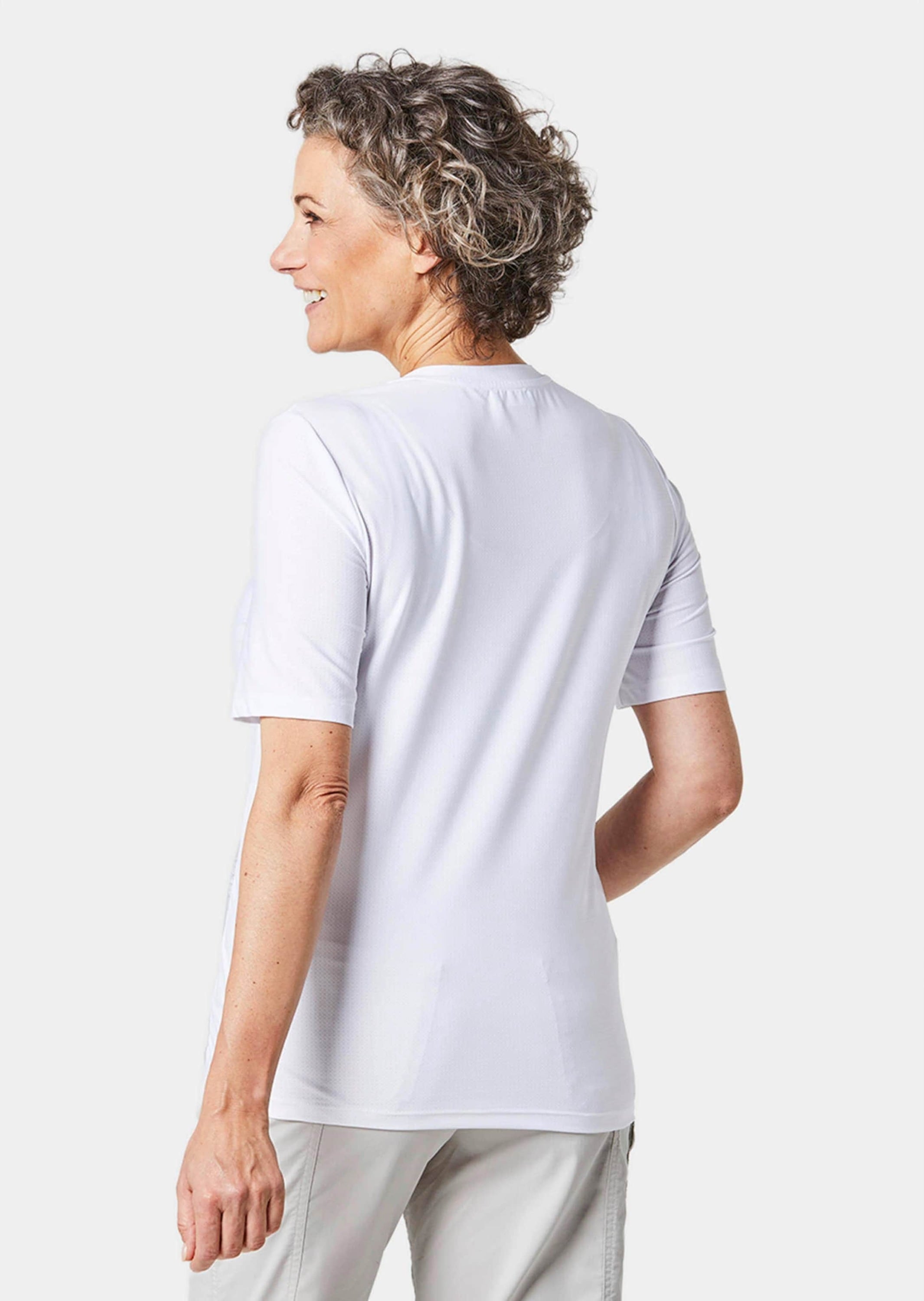 GOLDNER Kurzarmshirt »Shirt Sport-Shirt mit Reflektoren«