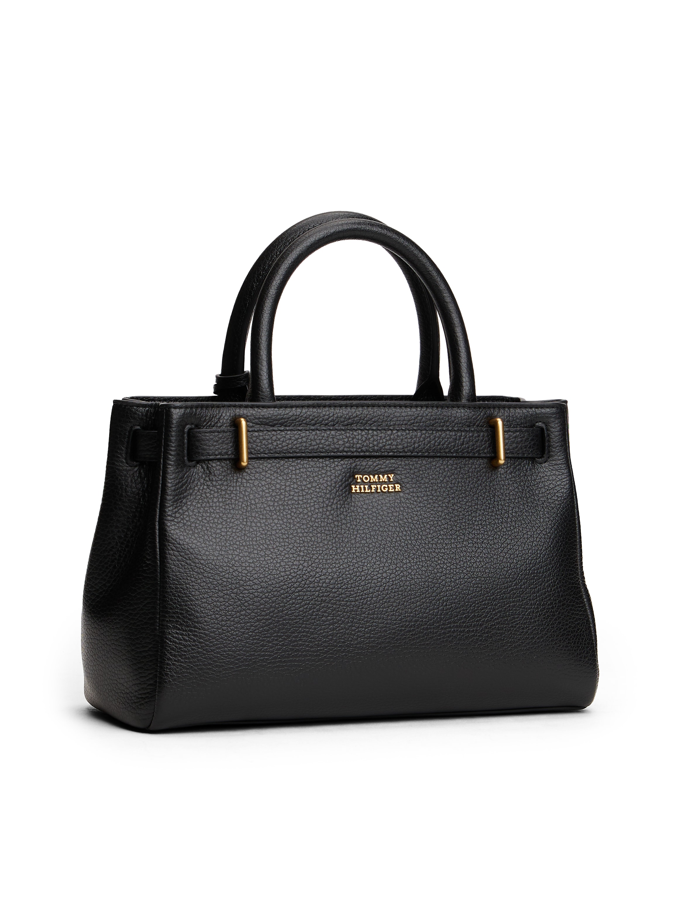Tommy Hilfiger Henkeltasche »AMERICAN ICON MINI TOTE LEATHER« , Damen Tragetasche, Businessbag mit Zierriegel und Schloss