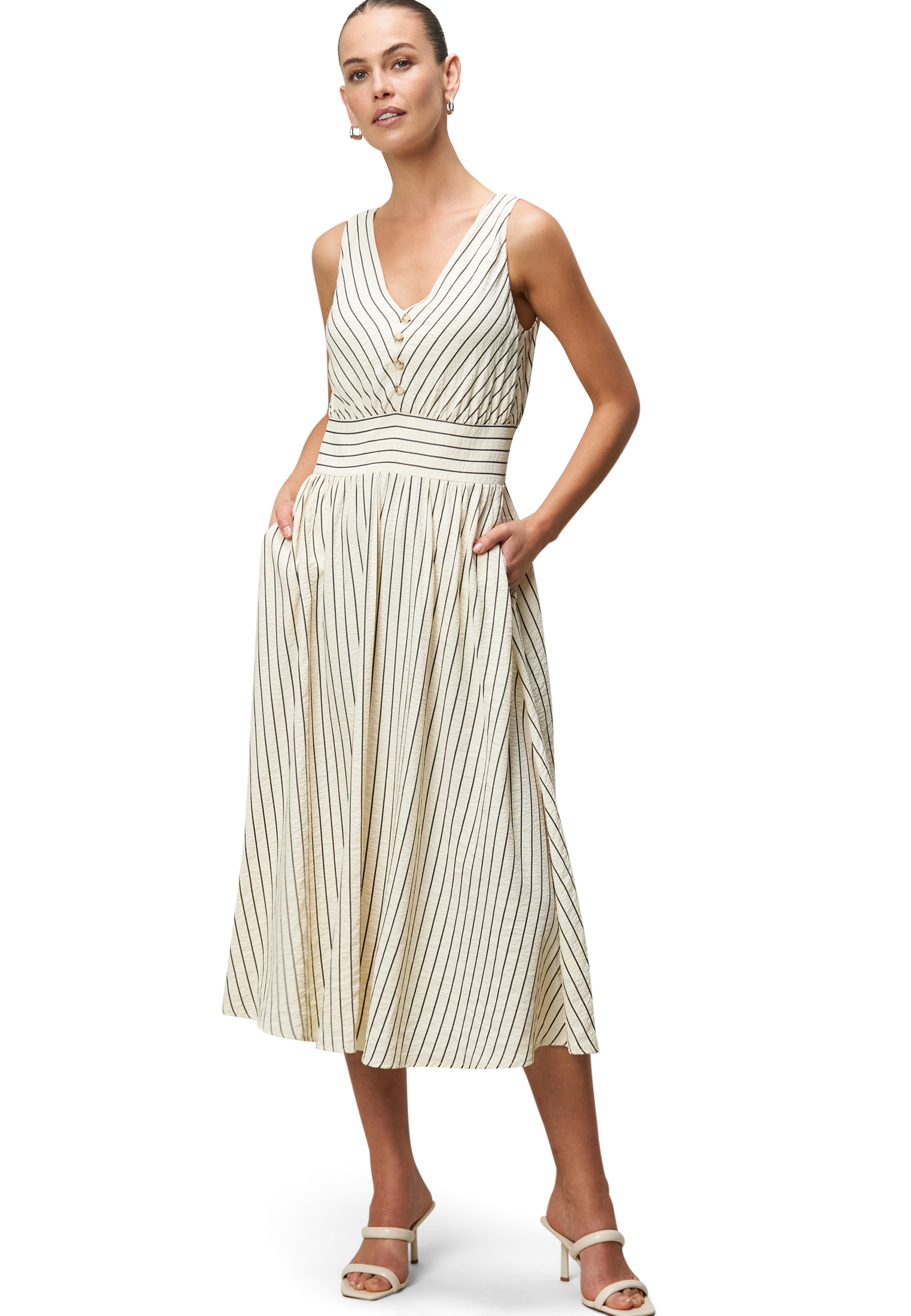 Zero Midikleid »Midikleid mit Streifen«