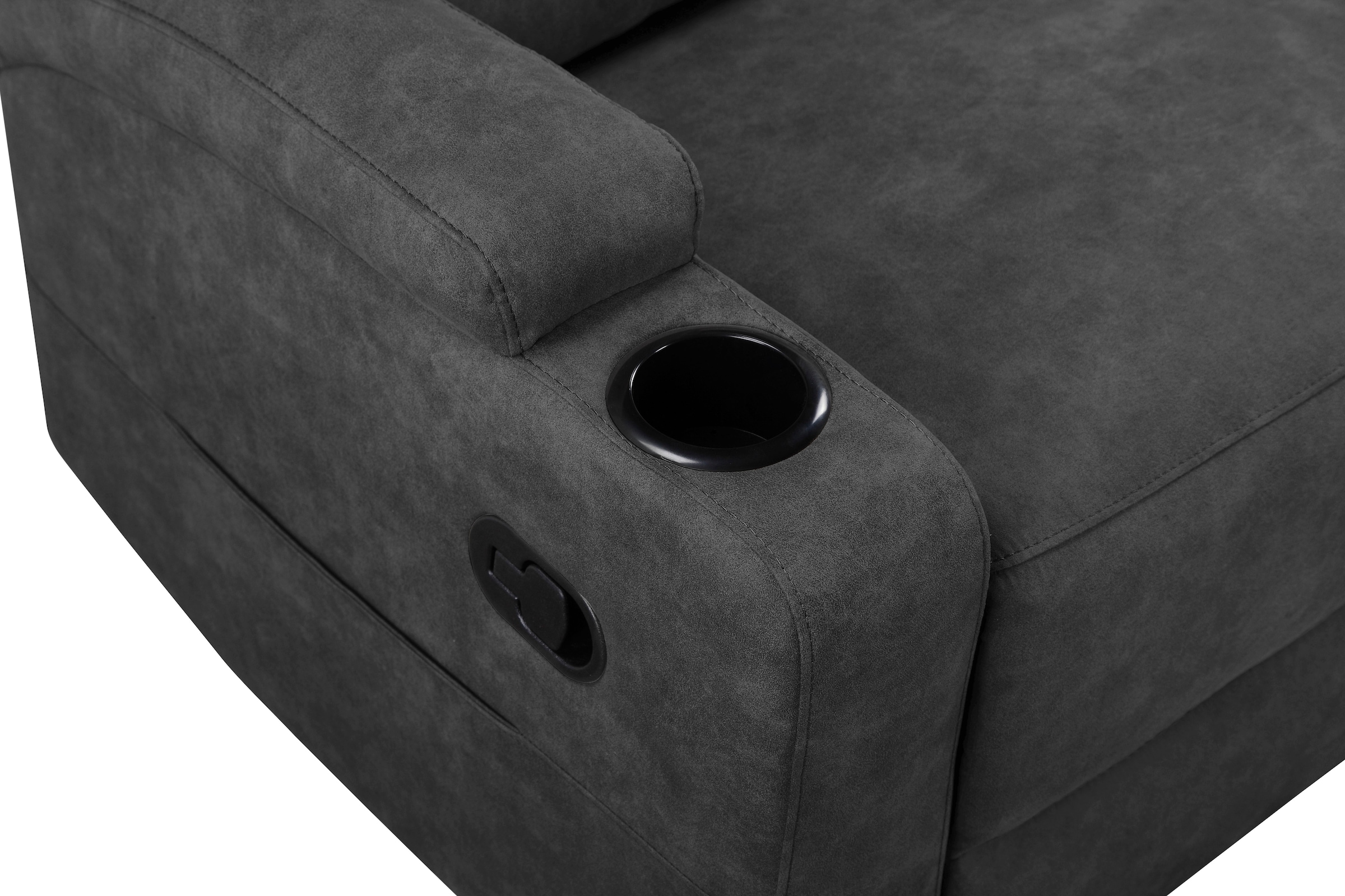 Home affaire Ecksofa »NAPORI Multimediasofa, 3er Kinosessel XXL, L-Form, 3 Bezugsstoffe«, Kinosofa mit Relaxfunktion, Getränkehalter, Staufach und Staukasten