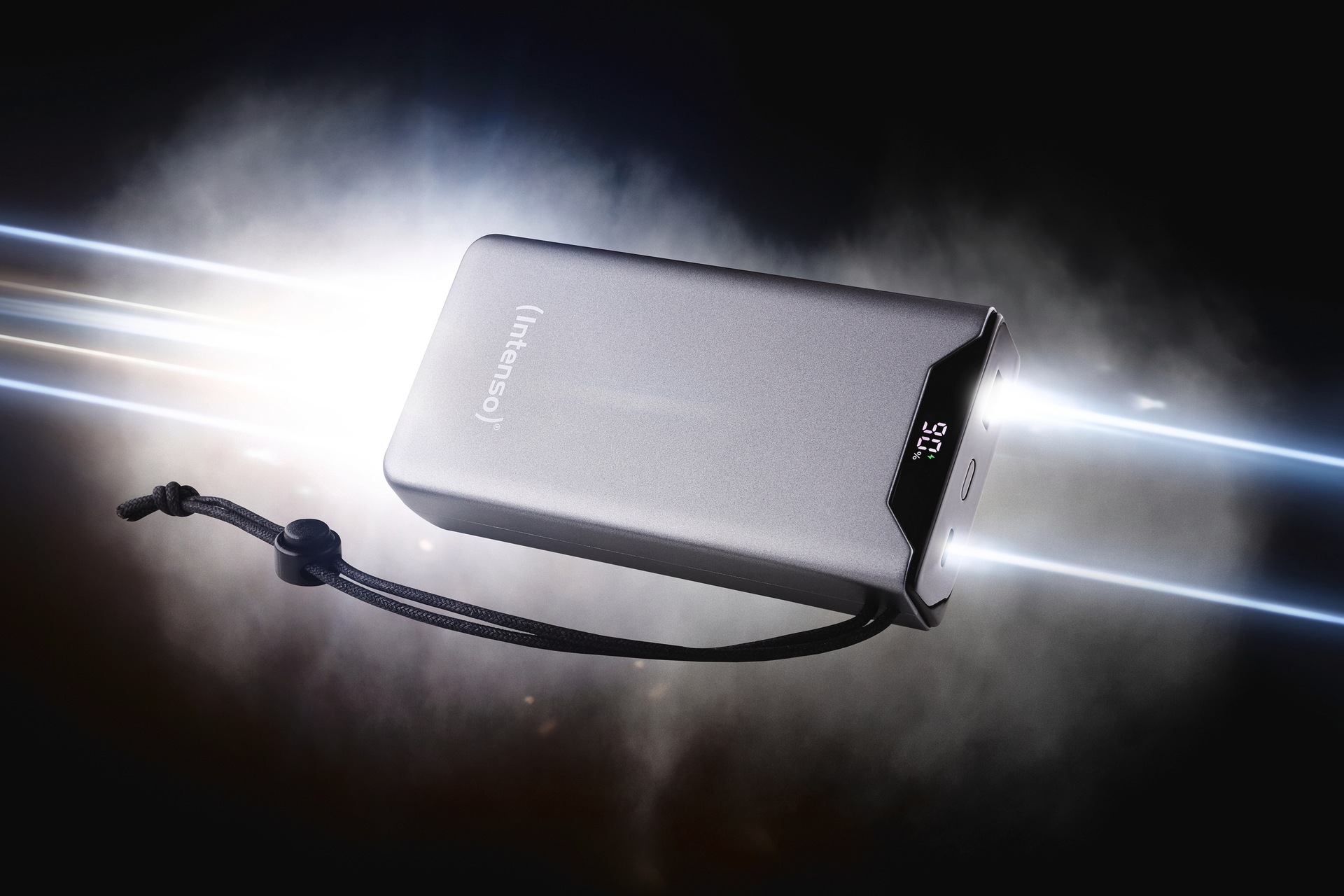 Intenso Powerbank »F20000 20.000 mAh 20 W«, Intenso Power Bank F20000 green, Power Delivery und Qualcomm Quick Charge 3.0, mit USB-C zu USB-C Kabel