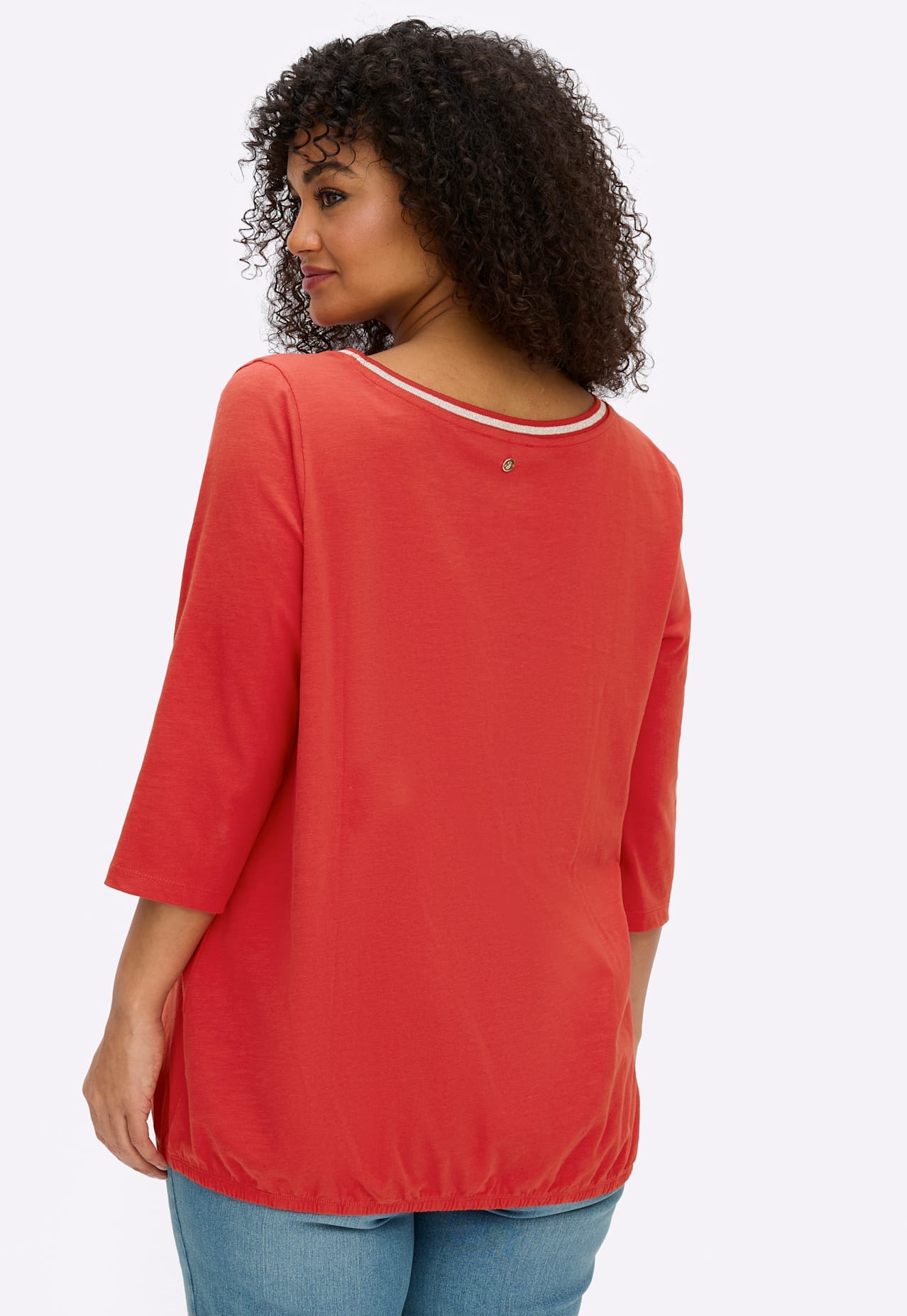 Sheego Rundhalsshirt »3/4-Arm-Shirt« 1