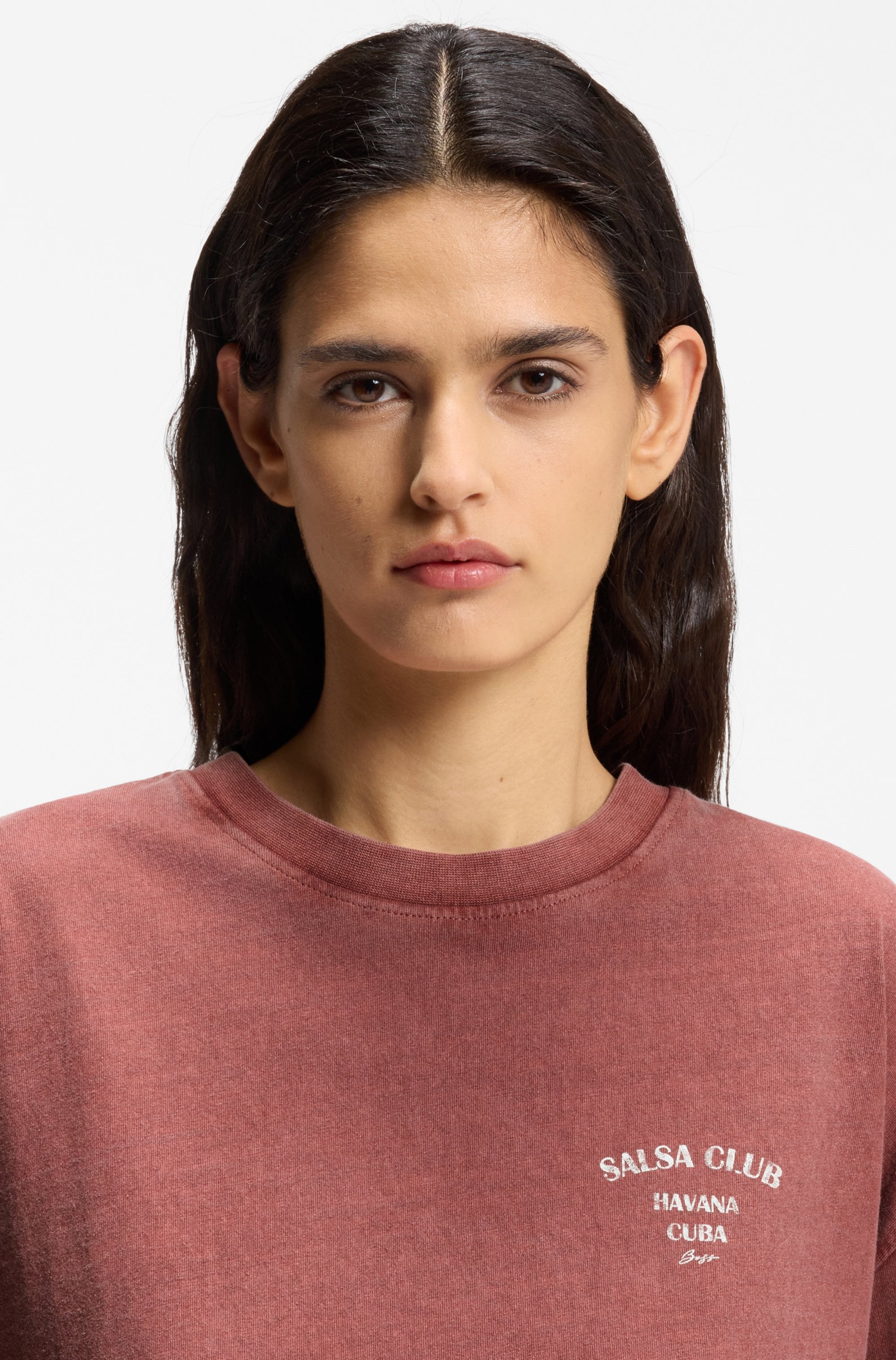 BOSS ORANGE T-Shirt »Eboys Premium Damenmode« mit Print, Relaxed Fit