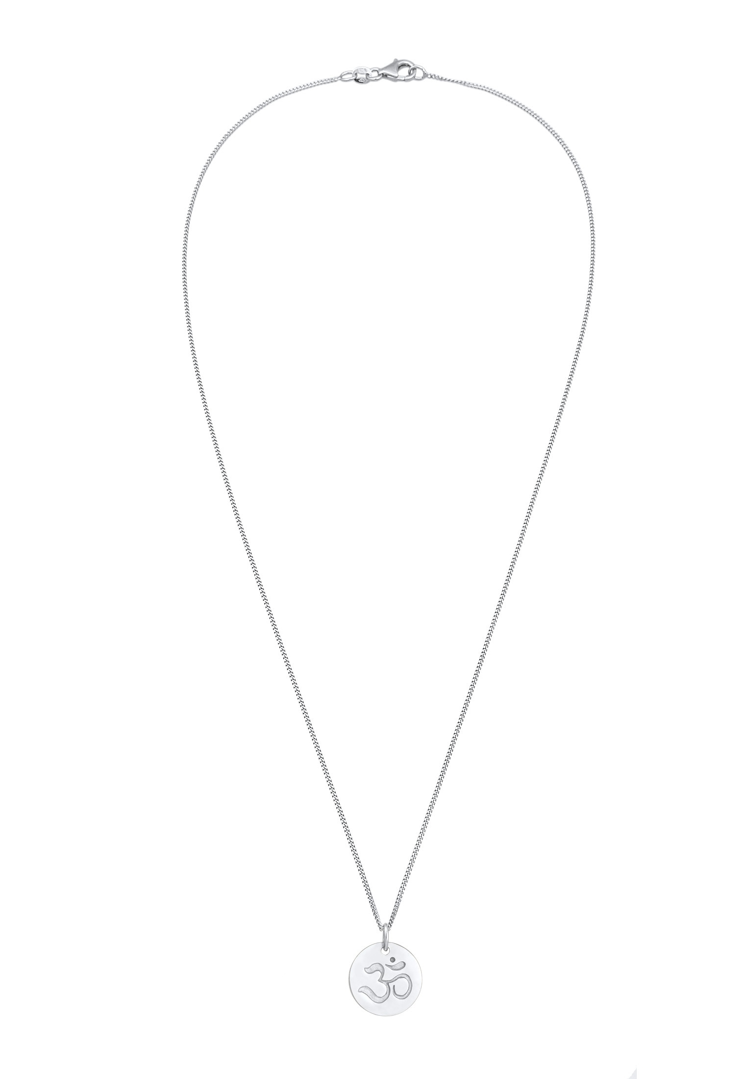 Elli Kette mit Anhänger »Halskette Om Mantra Yoga Symbol 925 Silber«