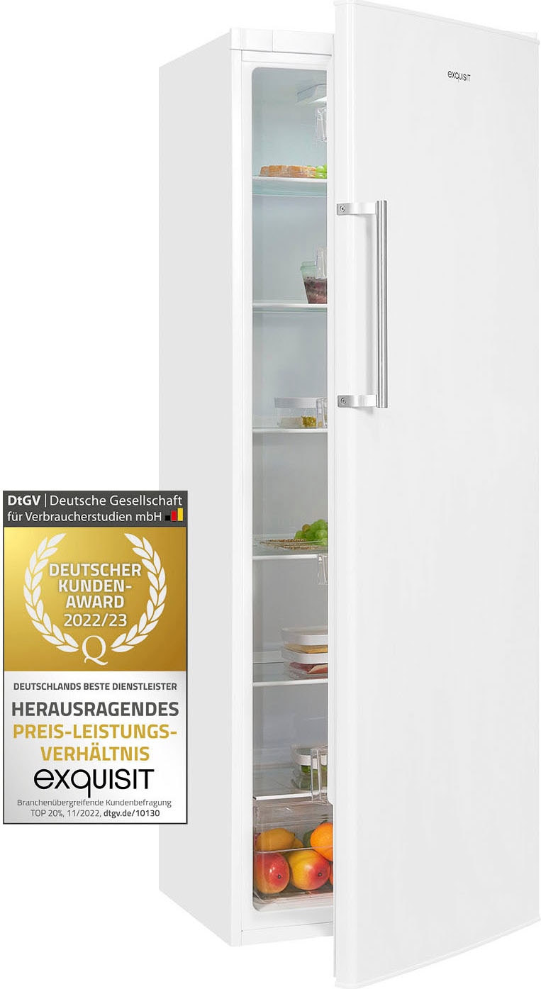 exquisit Kühlschrank »KS350-V-H-040E«, KS350-V-H-040E weiss, 173 cm hoch, 60 cm breit