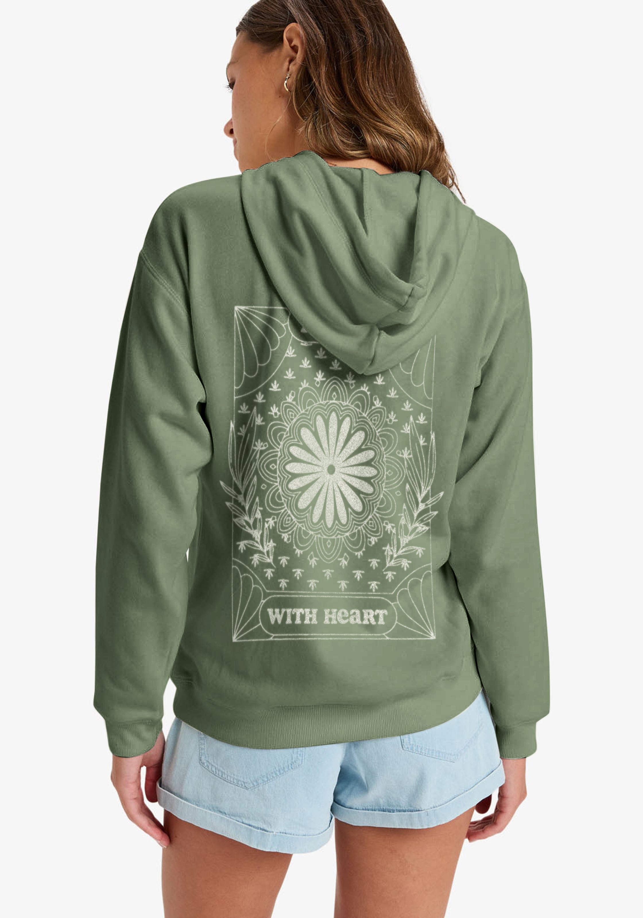 Roxy Kapuzensweatshirt »SURF STOKED HOODIE TERRY VINT«, Langarm-Design, aus Baumwolle und Polyester, sportlicher Schnitt
