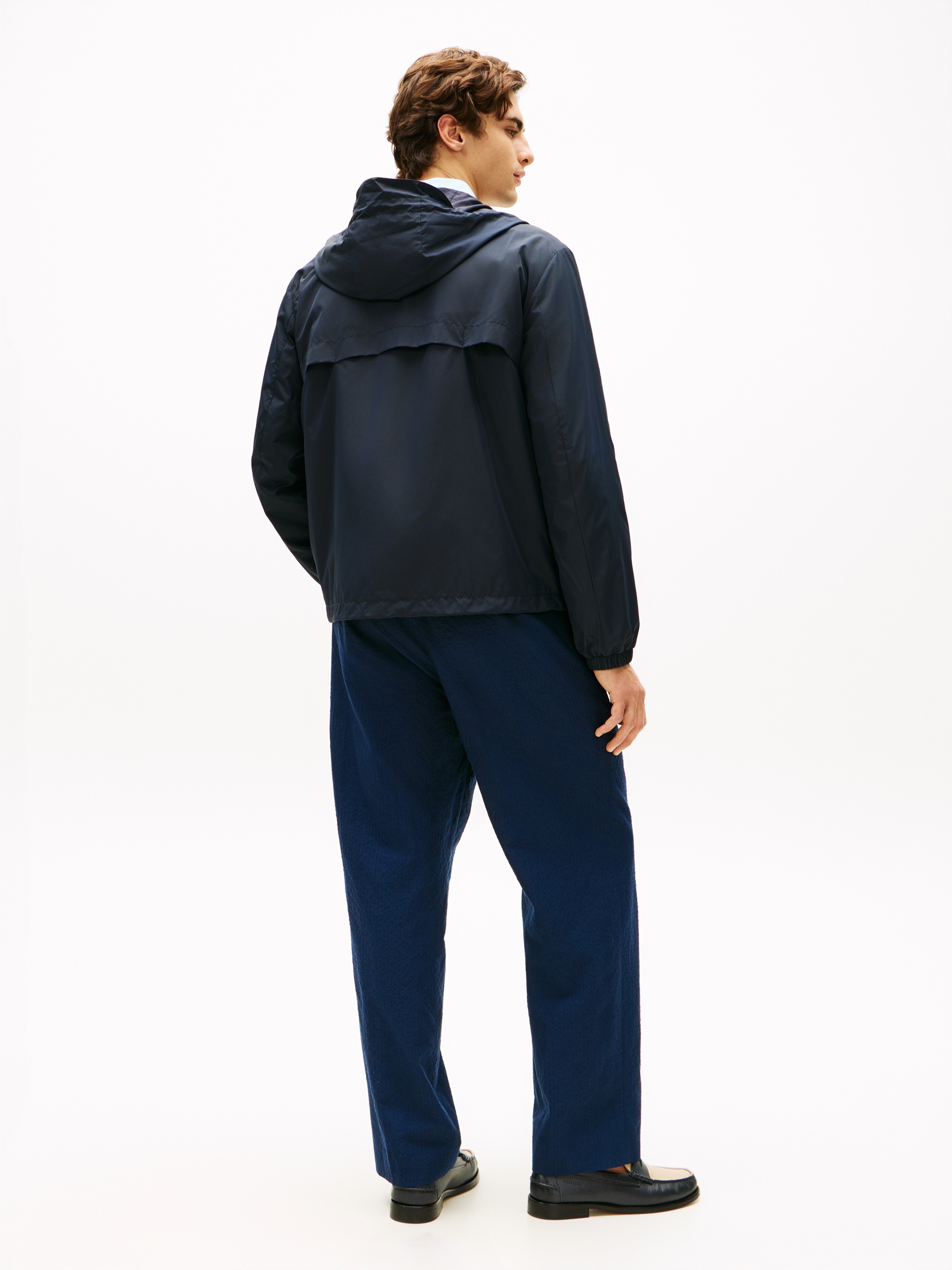 Tommy Hilfiger Allwetterjacke »BRANDED HOODED« mit Kapuze Windjacke Fahrradjacke Packable Regular fit mit Kapuze