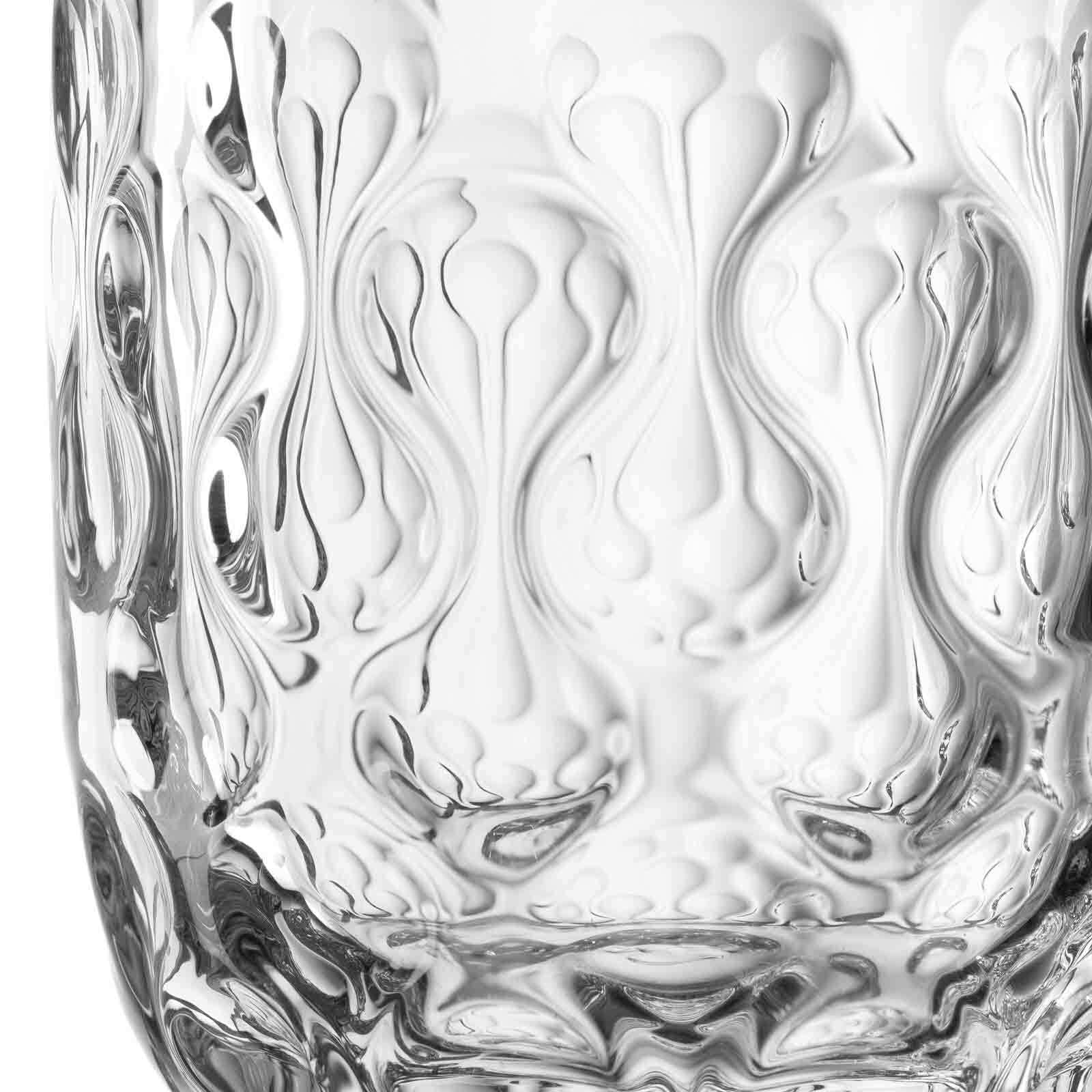LEONARDO Latte-Macchiato-Glas »Latte Macchiato Gläser (2) Gocce 390 ml 2er Set transparent«