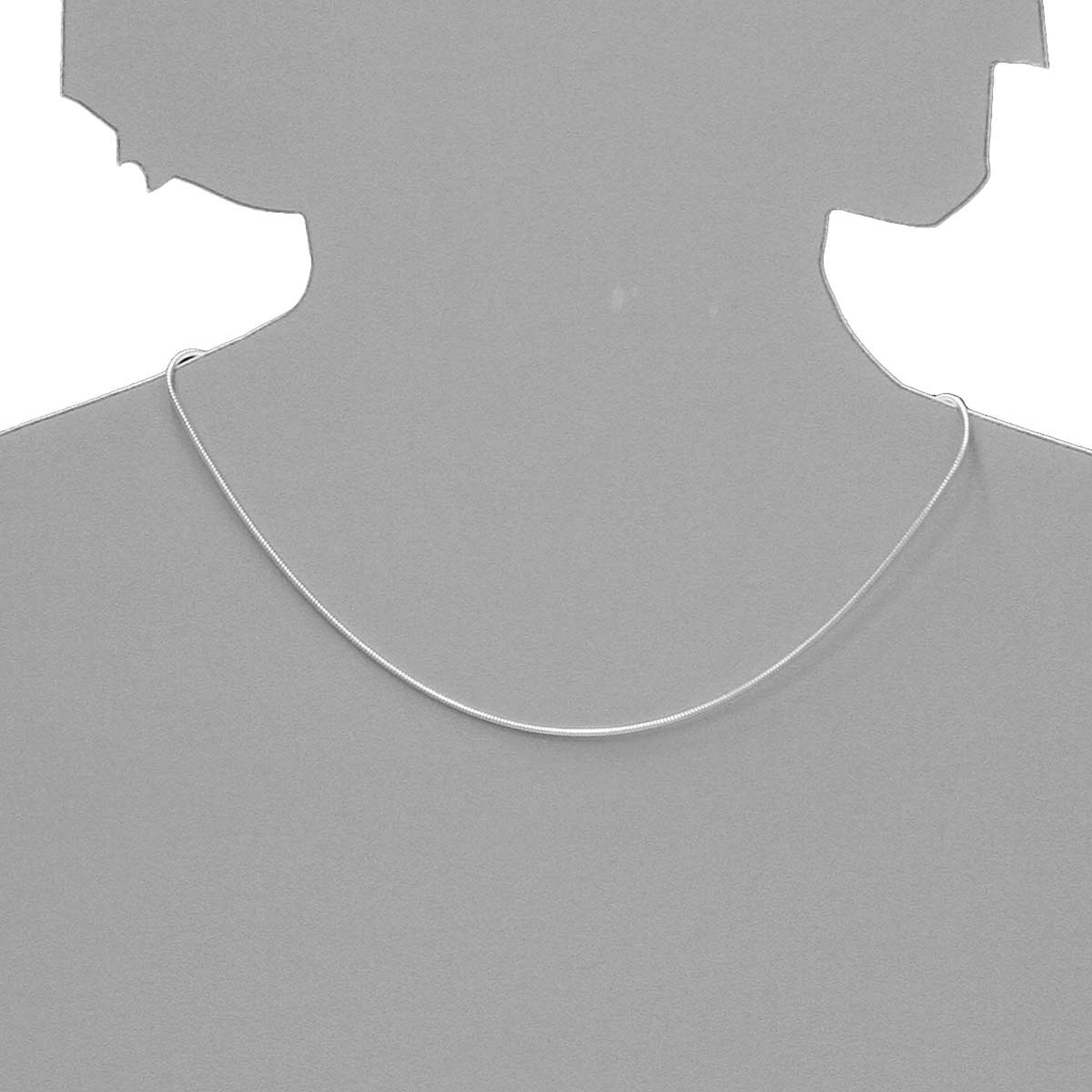 OSTSEE-SCHMUCK Silberkette »- Schlange 1,2 mm - Silber 925/000 -,«