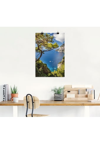 Artland Wandbild »Punta de Masullo, Insel Capri, Italien«, Meer Bilder, (1 St.), in... kaufen