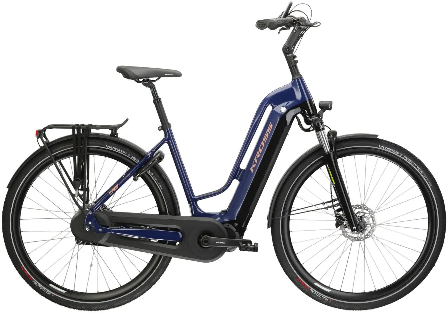 Kross »KROSS E-Citybike Sentio Hybrid 28 Zoll« 8 Gang Shimano Nexus Schaltwerk Nabenschaltung Mittelmotor 250 W in schwarz, Größe 28 Zoll (71,12 cm)