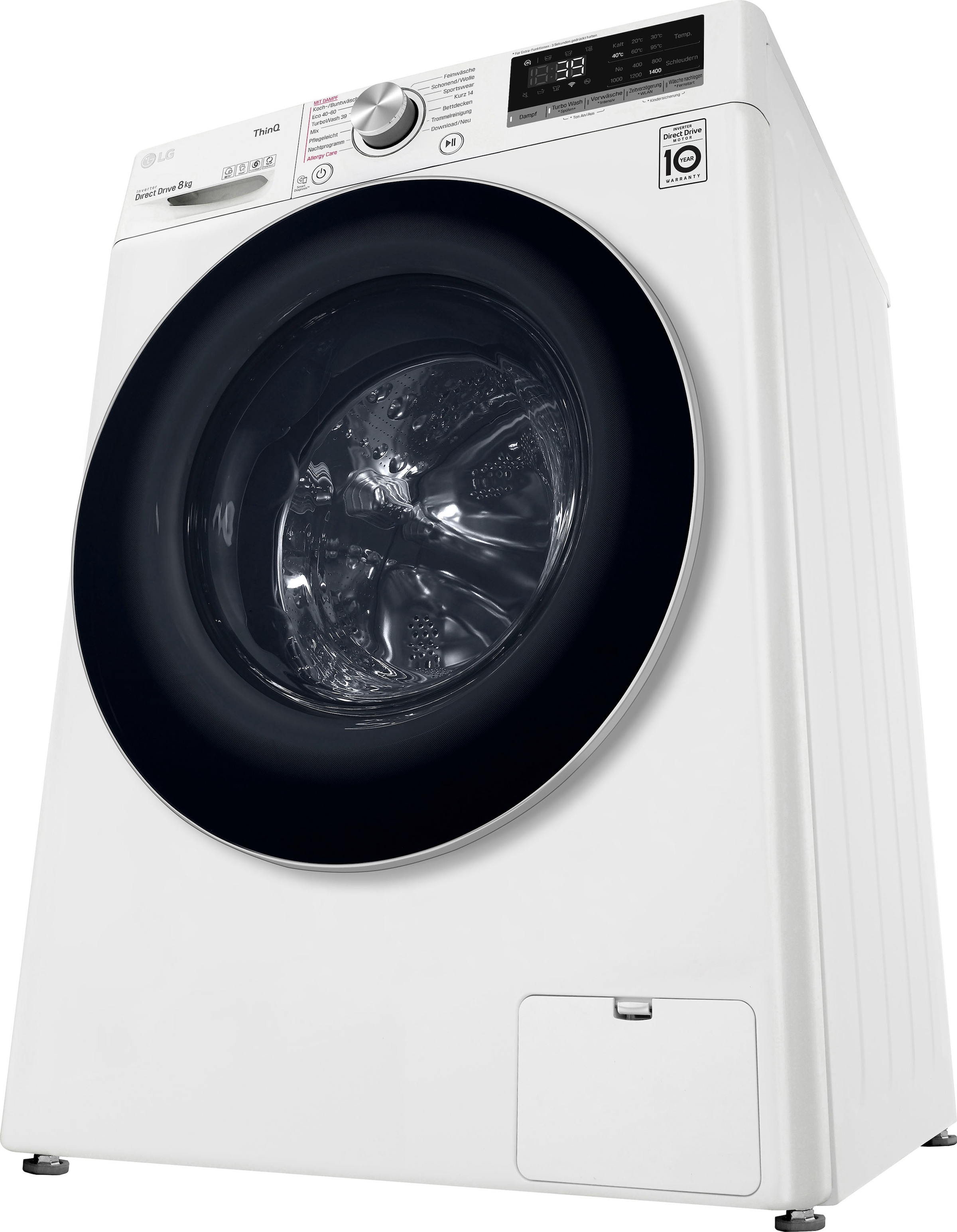 LG Waschmaschine »F4WV708P1E«, in 1400 Waschen Serie U/min, kg, bestellen - OTTO F4WV708P1E, TurboWash® 8 7, bei 39 nur Minuten