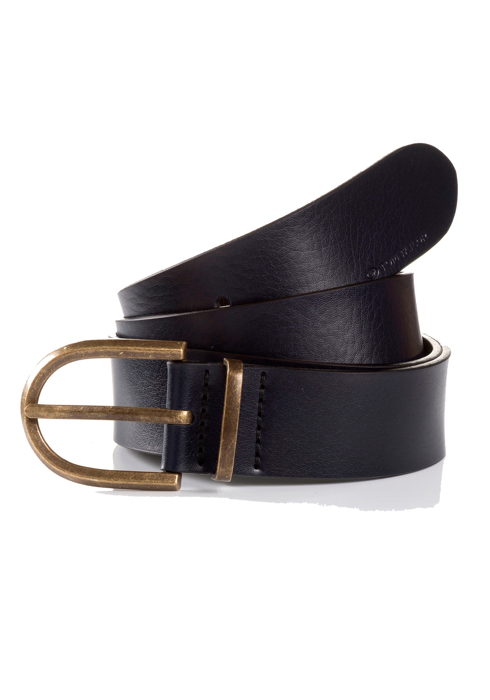 TOM TAILOR Ledergürtel »TTSYLKE«, 3 cm breiter Damengürtel, Schließe im Vintage-Look, reines Leder
