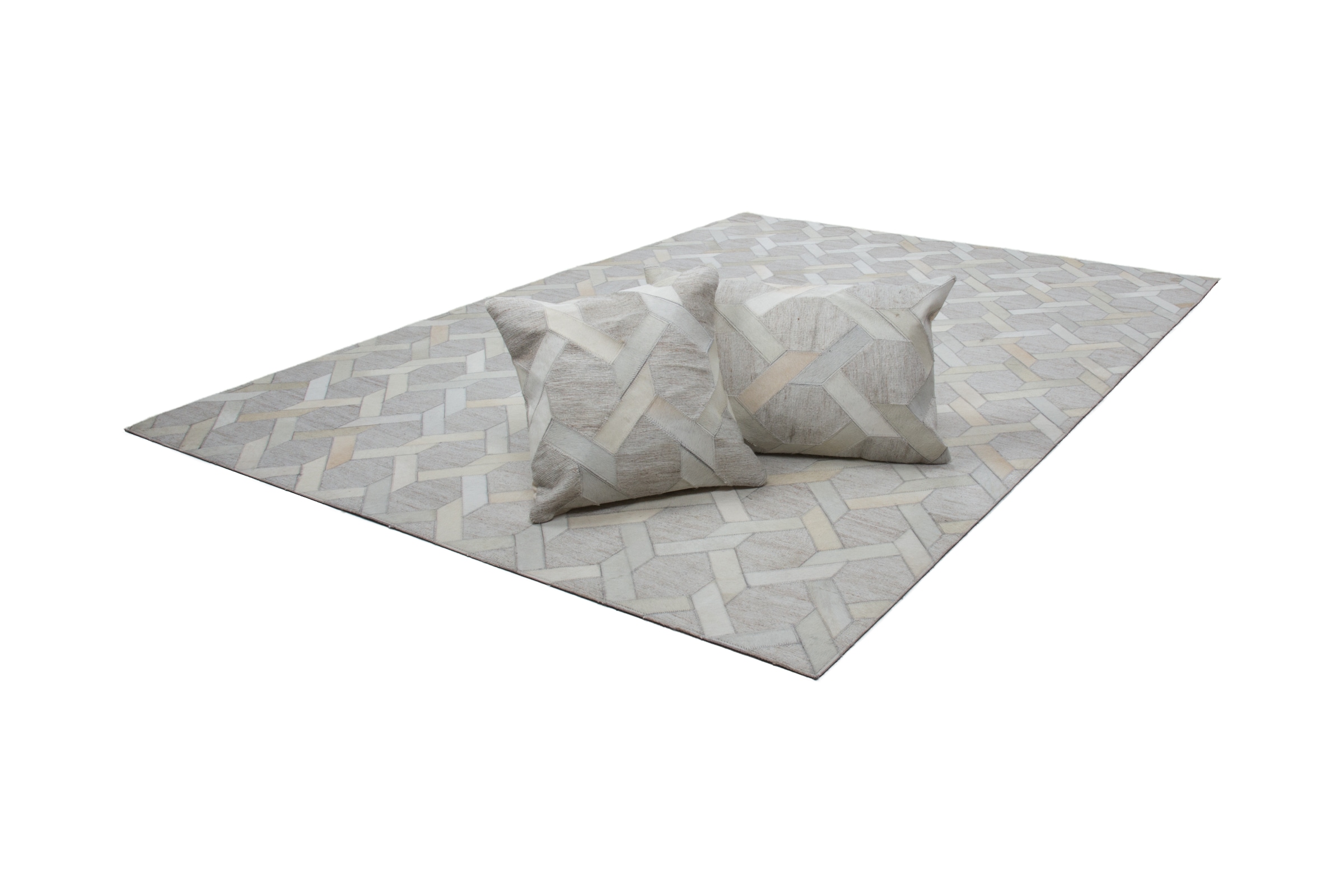 Kayoom Teppich »Chimera 110«, rechteckig, 11 mm Höhe, Materialmix aus Viskose und Leder, handgefertigtes Unikat
