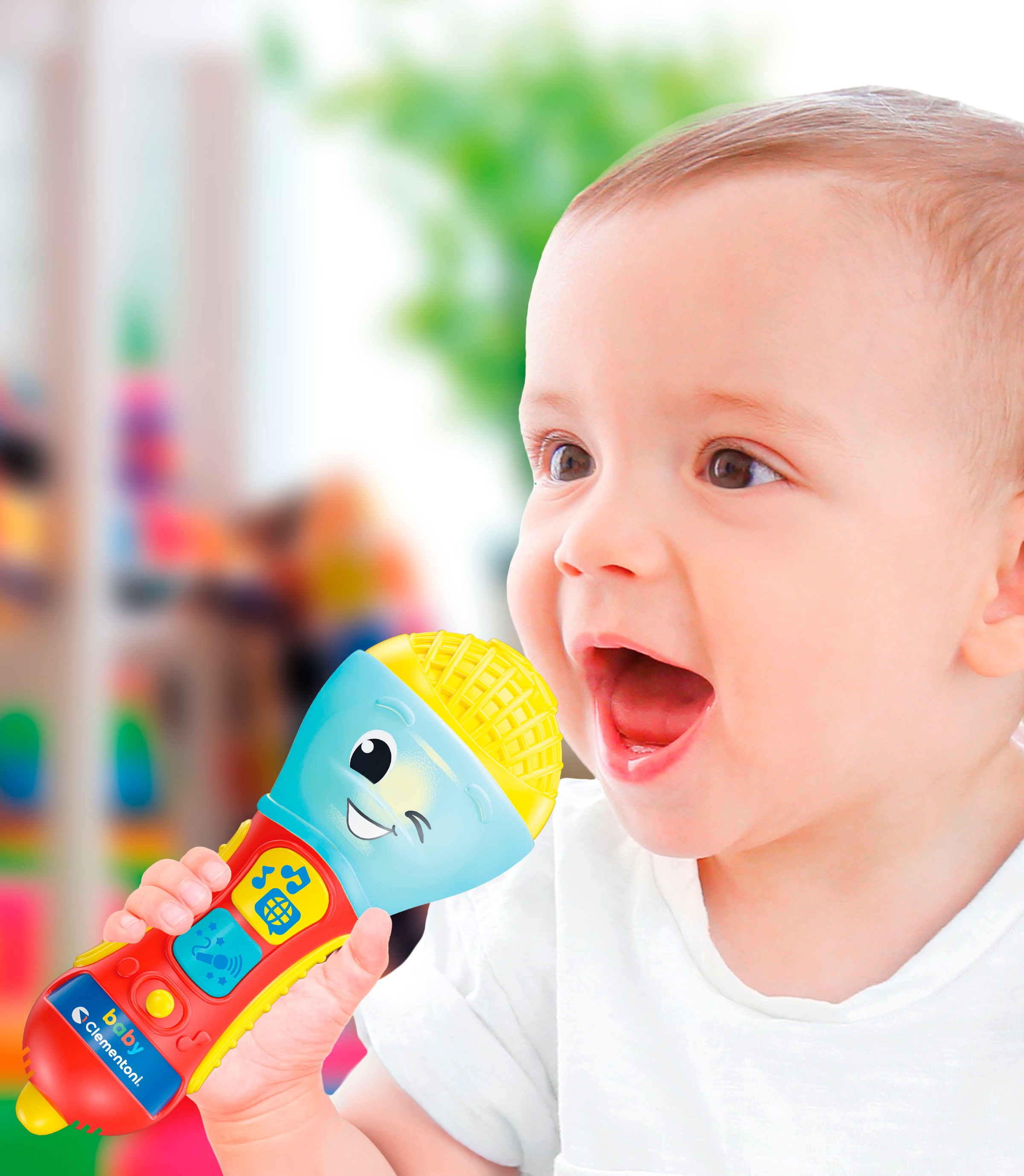 Clementoni® Lernspielzeug »Baby Clementoni, Baby-Mikrophon«, Mit Licht und Sound