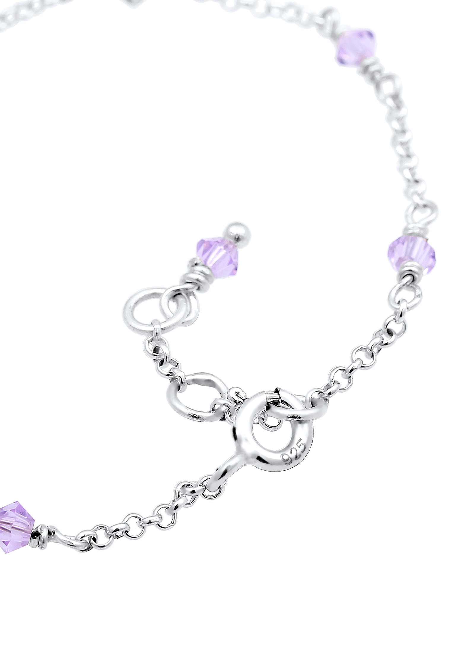 Elli Armkette »Armband Kinder Bead Bunt Kristalle 925 Silber«