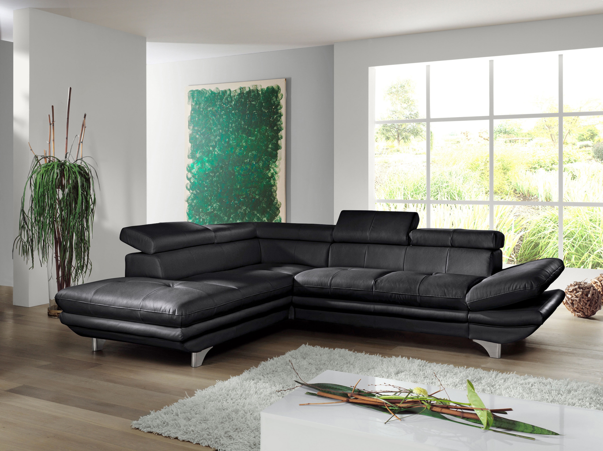 COTTA Ecksofa »Enterprise L-Form«, mit Arm- & Kopfteilverstellung, wahlweise mit Bettfunktion