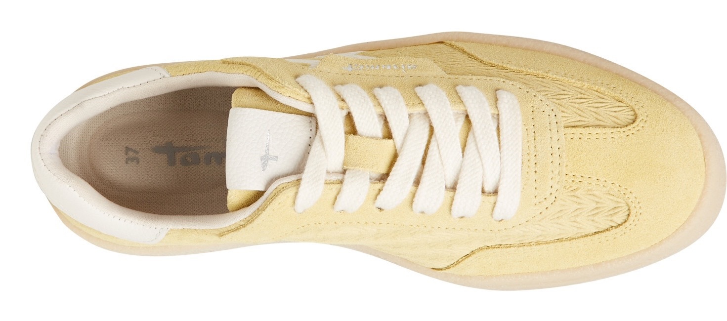 Tamaris Plateausneaker, Freizeitschuh, Halbschuh, Schnürschuh mit gepolstertem Schaftrand